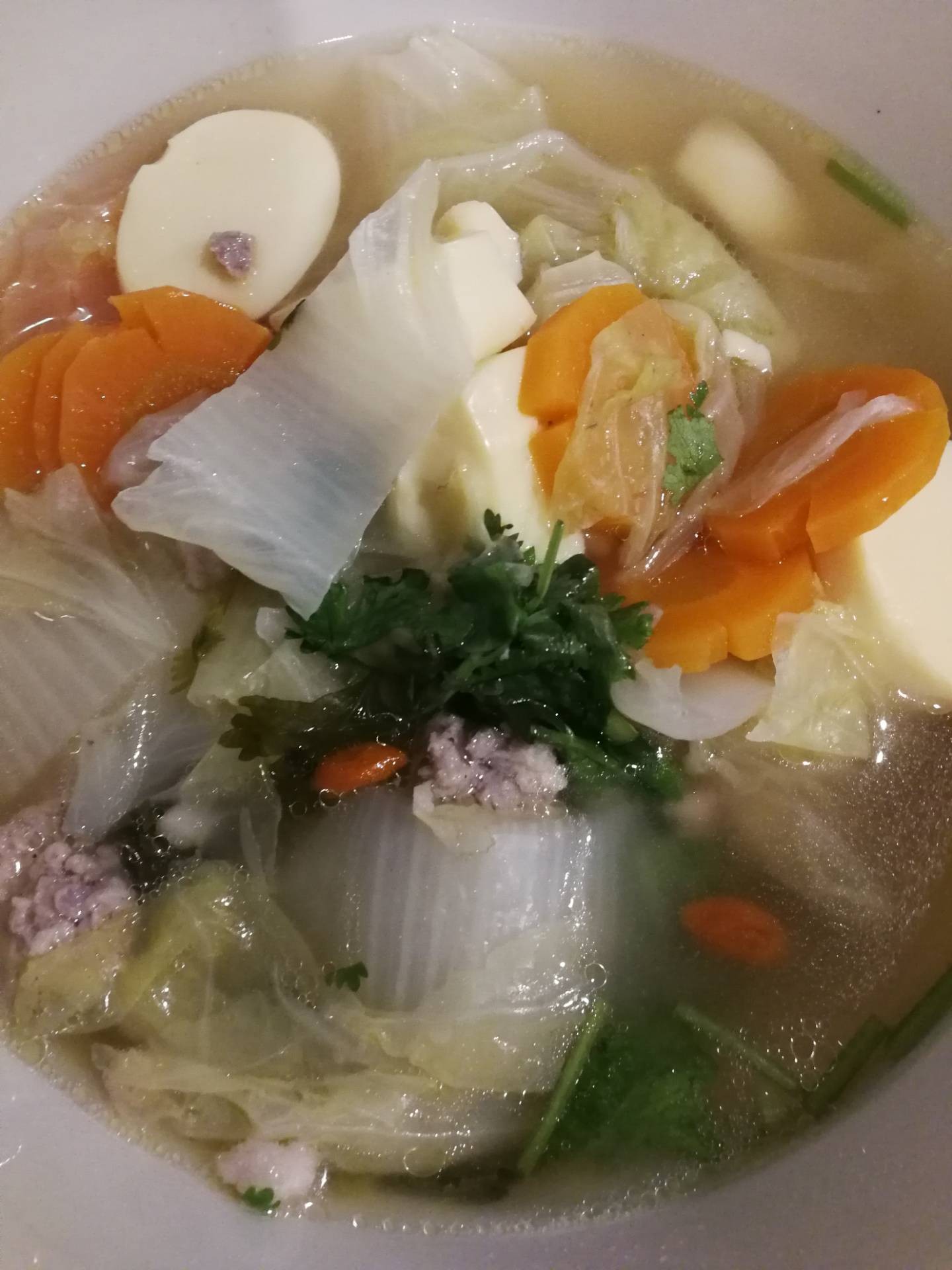 ต้มจืดผักกาดขาว