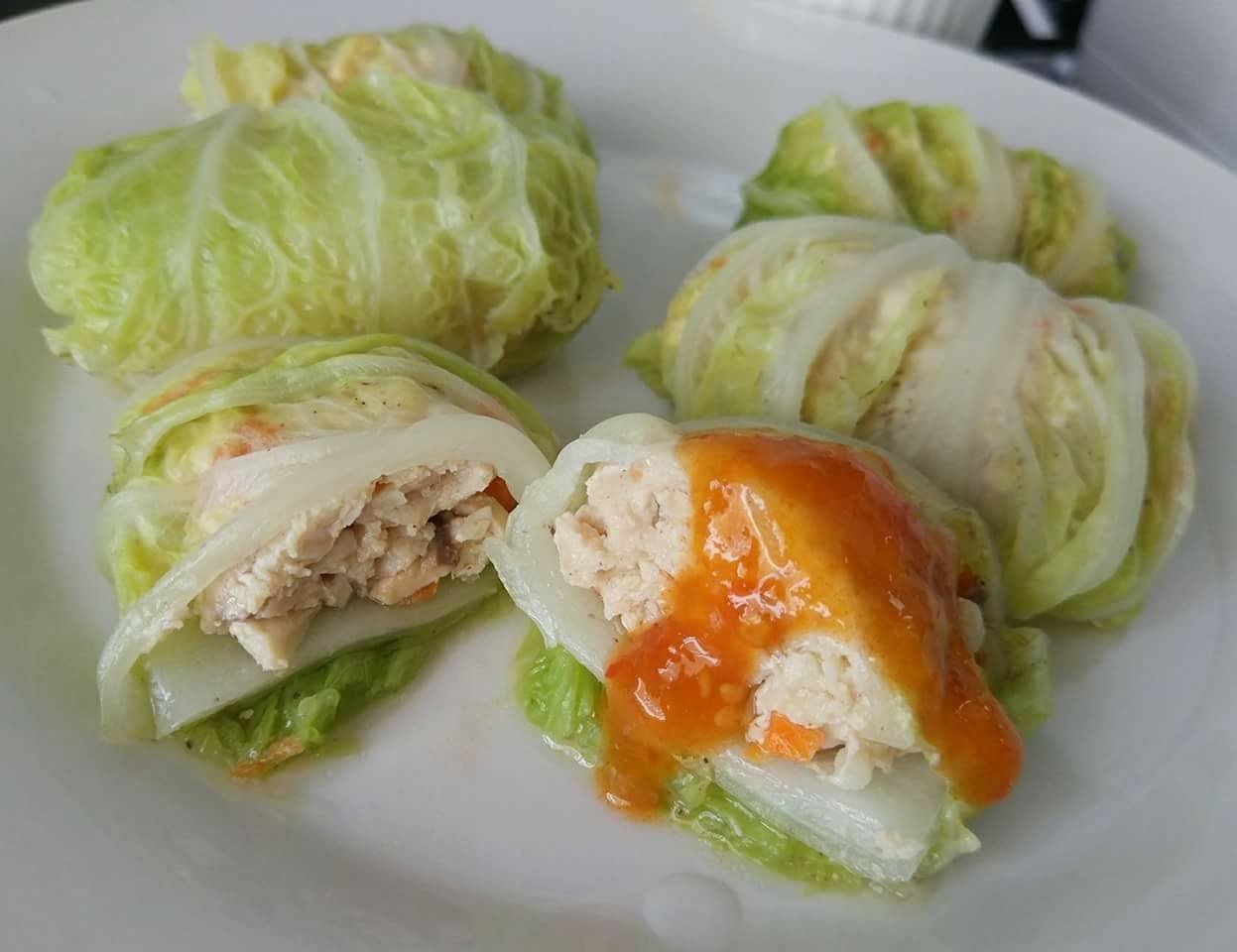ผักกาดขาวโรล คลีนๆ อร่อย