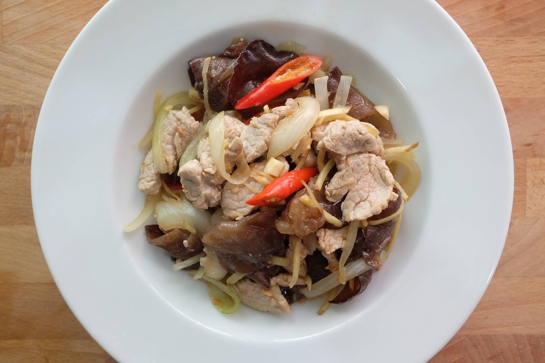 หมูผัดขิง