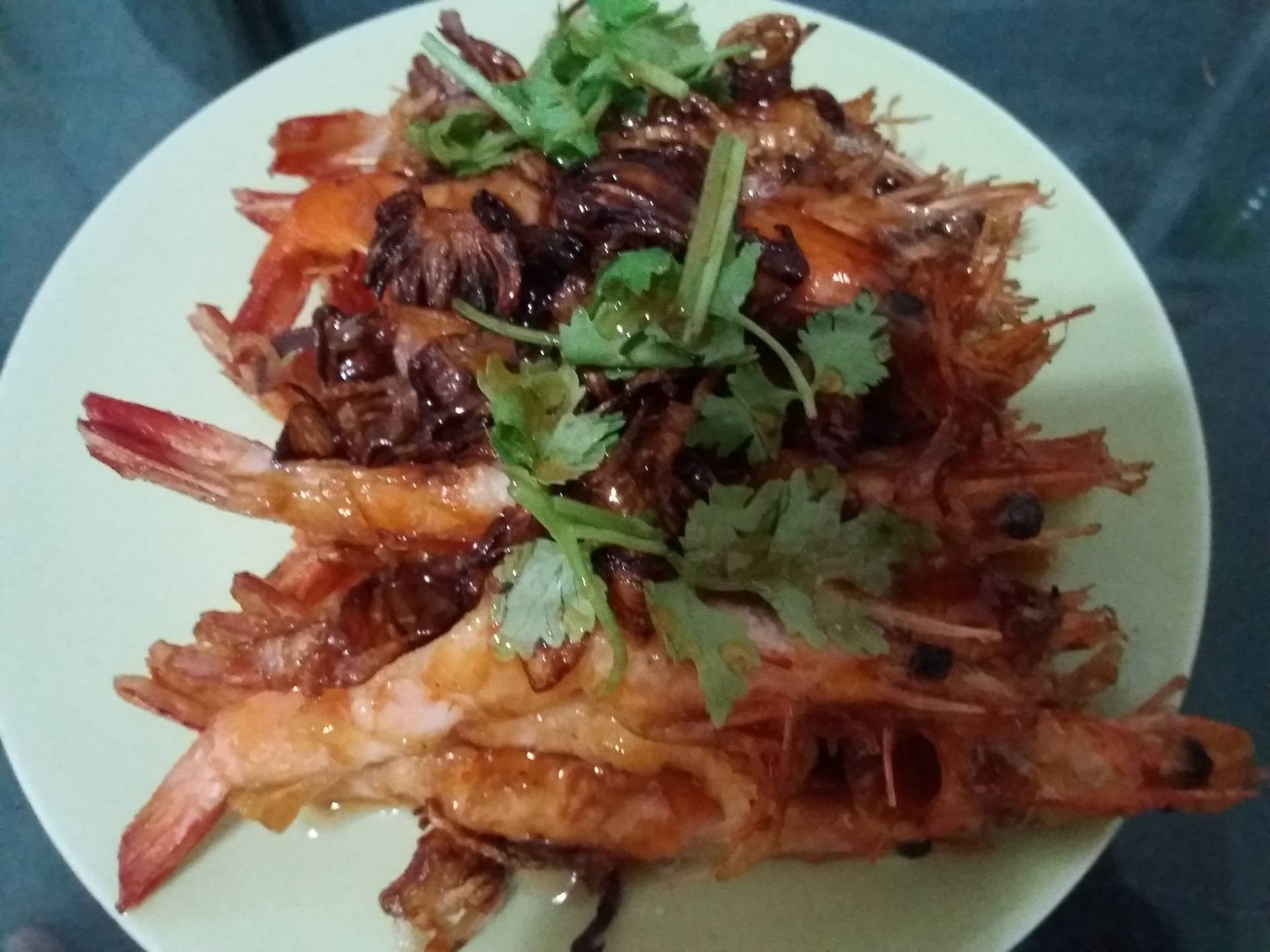 กุ้งทอดราดซอสมะขาม