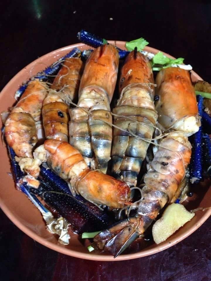 กุ้งแม่น้ำอบวุ้นเส้น