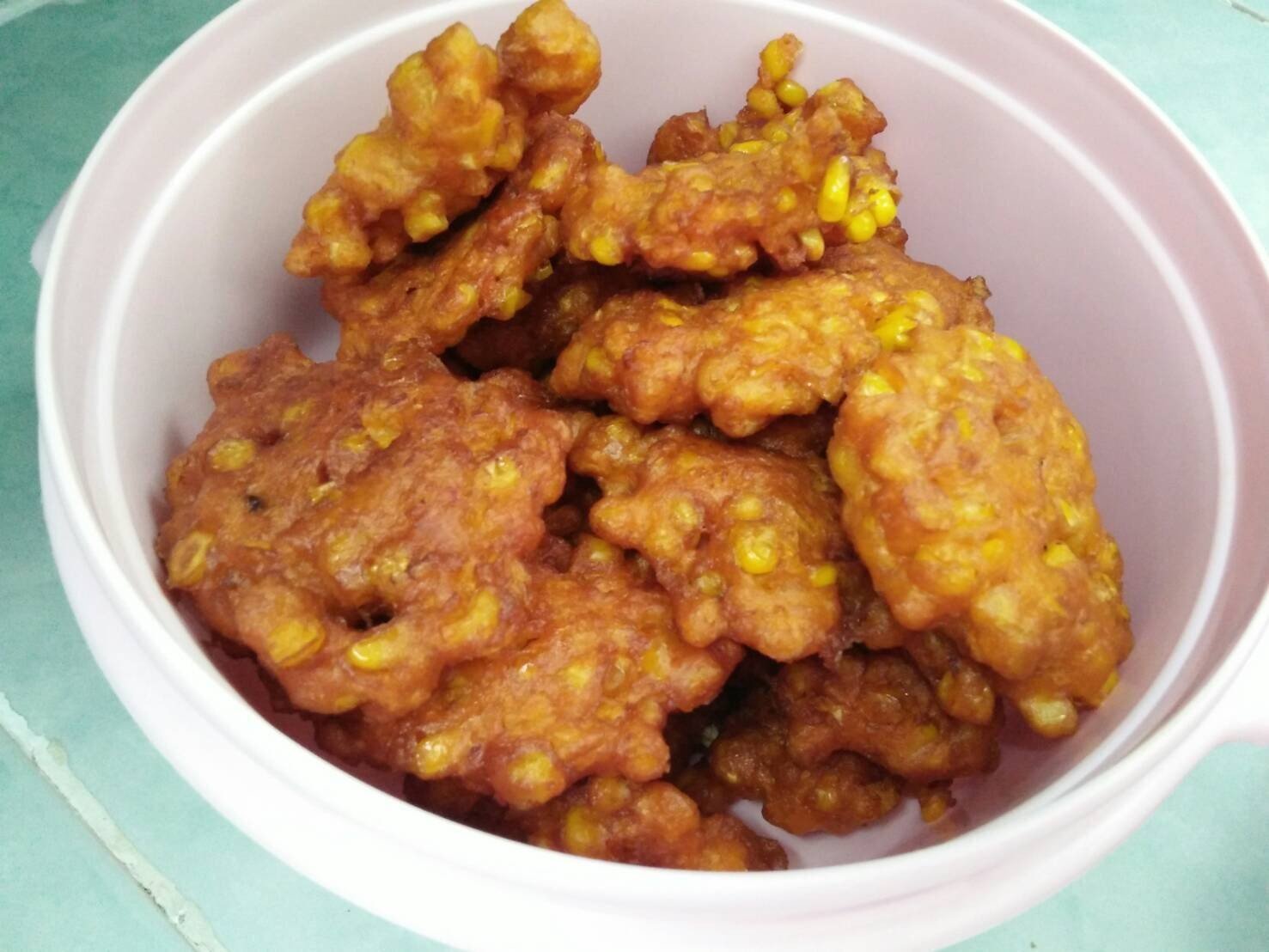 ข้าวโพดทอดพริกแกง