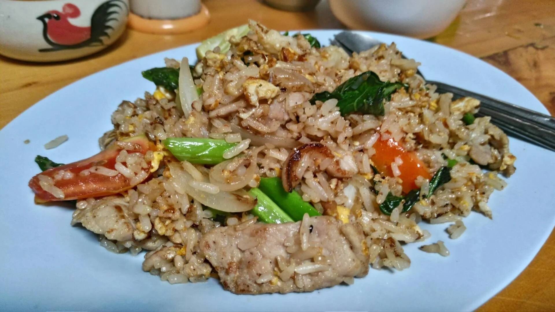 ข้าวผัดรถไฟสูตรคุณแม่