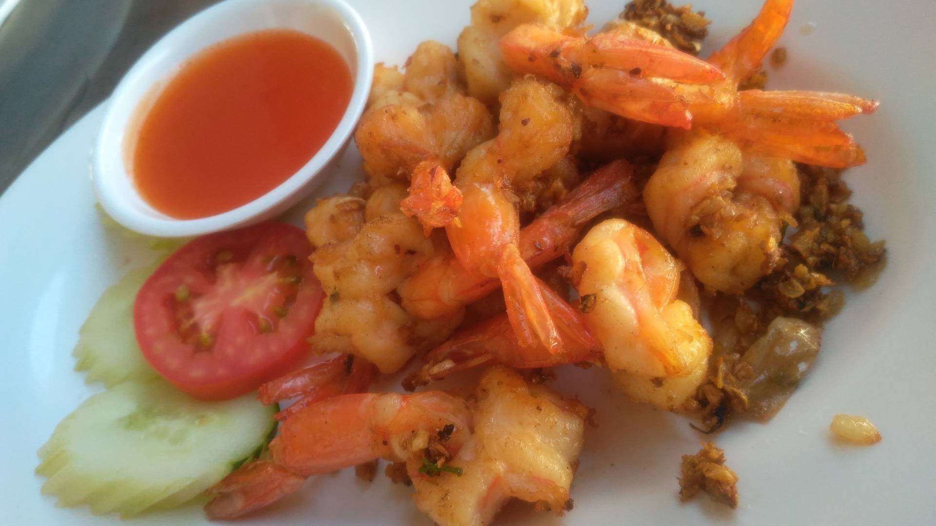 กุ้งทอดกระเทียม