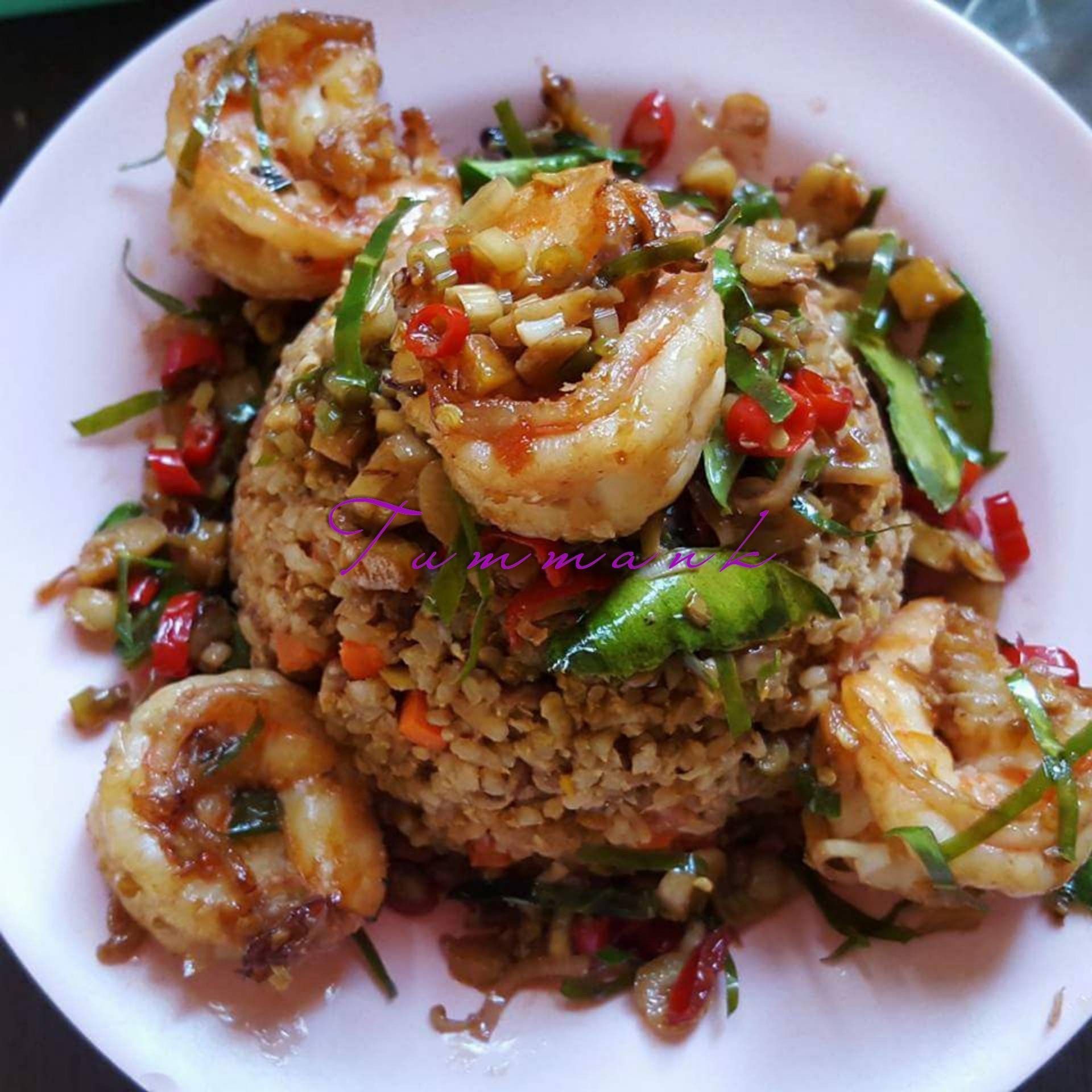 กุ้งคั่วสมุนไพร