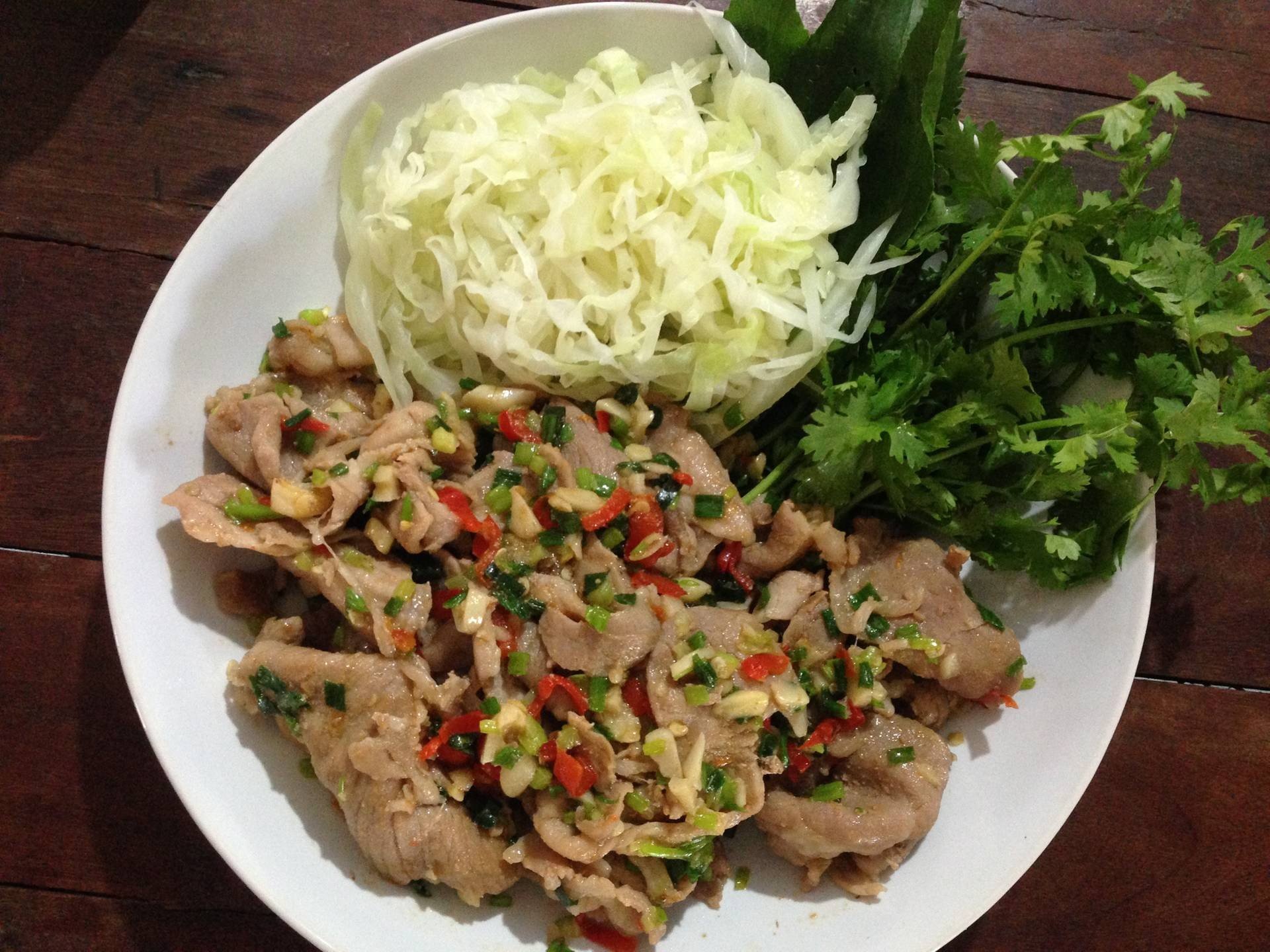 หมูผัดน้ำปลา