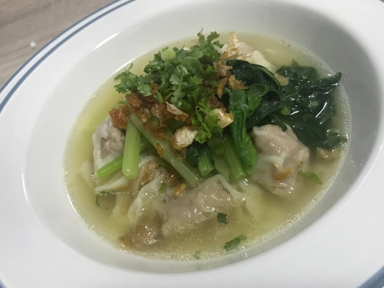 เกี๊ยวน้ำหมูบ้านฉัน (pork wonton)