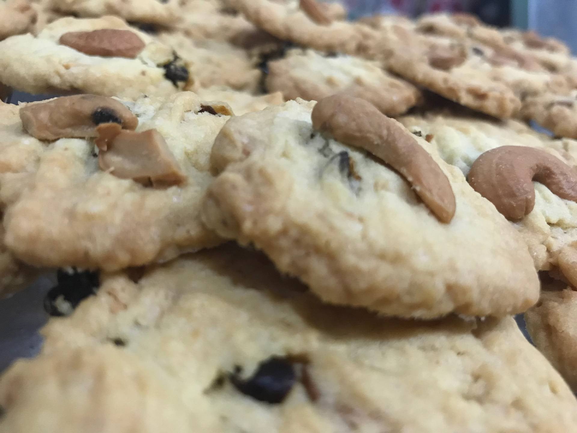 คุกกี้ลูกเกดมะม่วงหิมพานต์ (mix raisin cashew cookies)