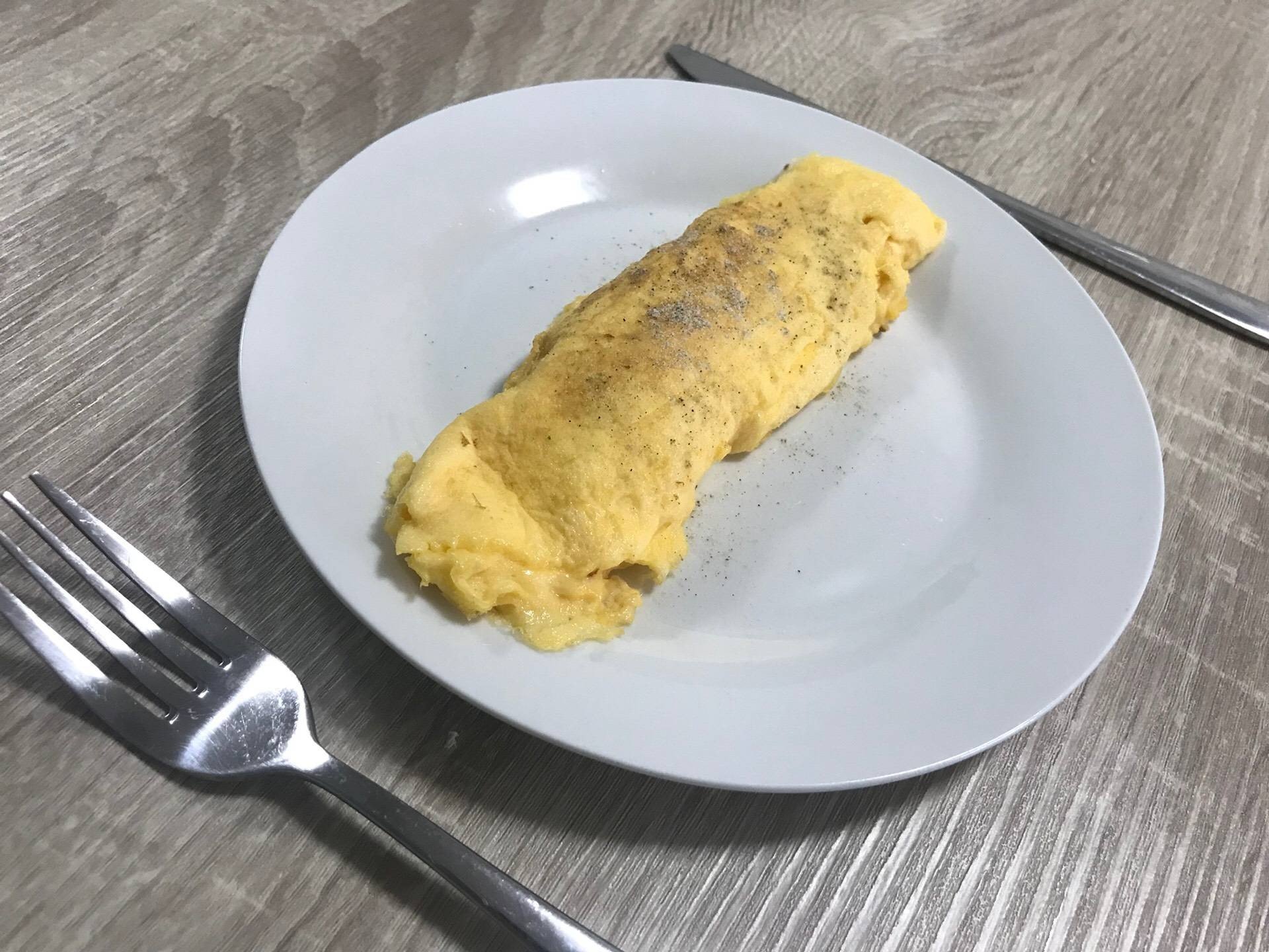 ออมเล็ตทรงกระบอก (omelette)