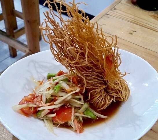ส้มตำกุ้งทอด มันยอดมาก