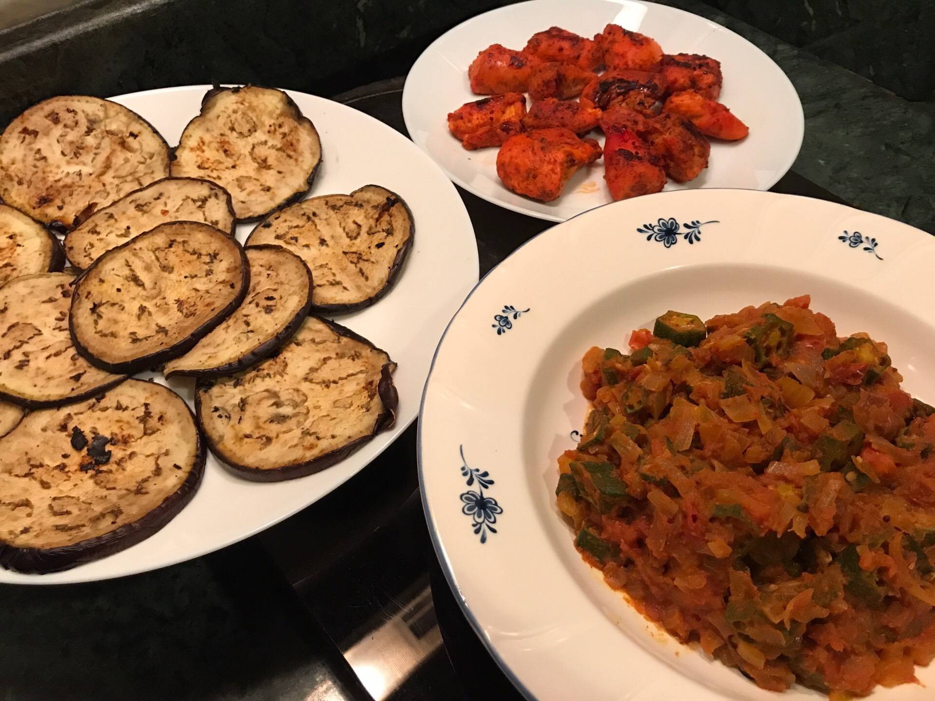 Eggplant Chapati, Pan Griled Eggplant โรตีสูตรคลีนทานกับอาหารอินเดีย