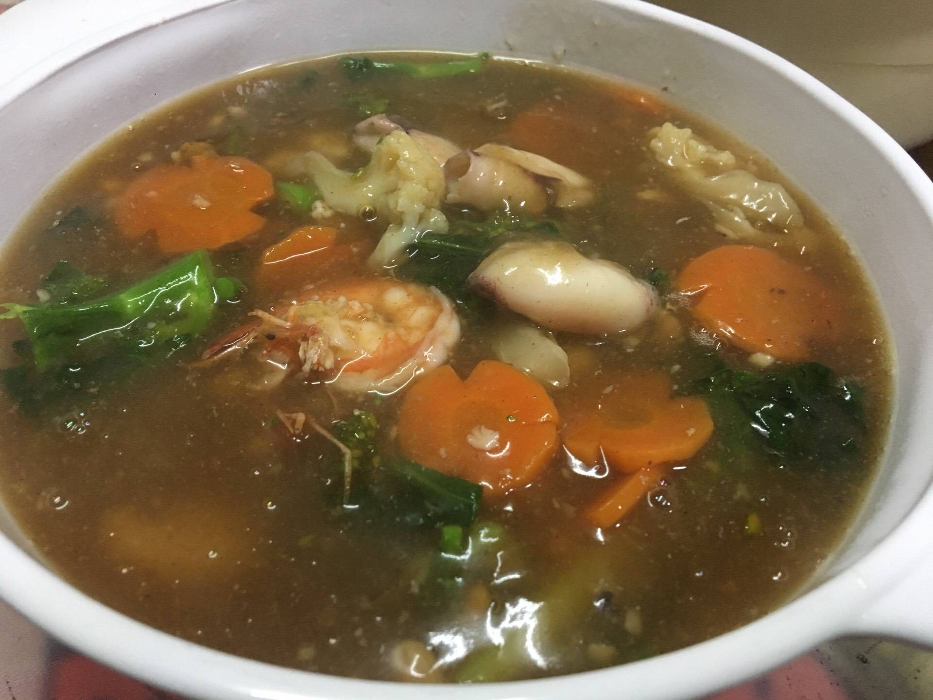 ราดหน้าคะน้าฮ่องกงดอกกะหล่ำ