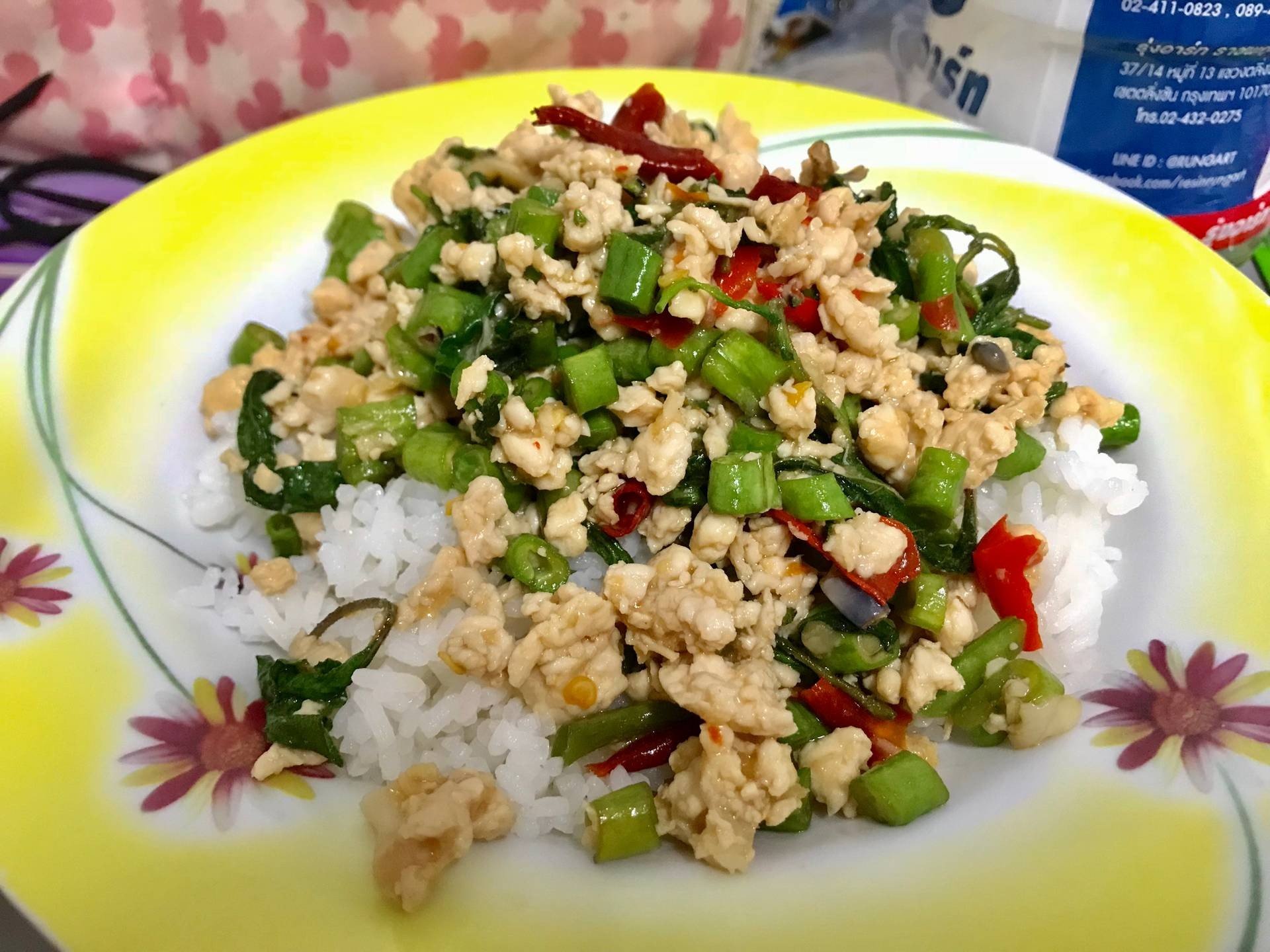 กระเพราอกไก่คลีน