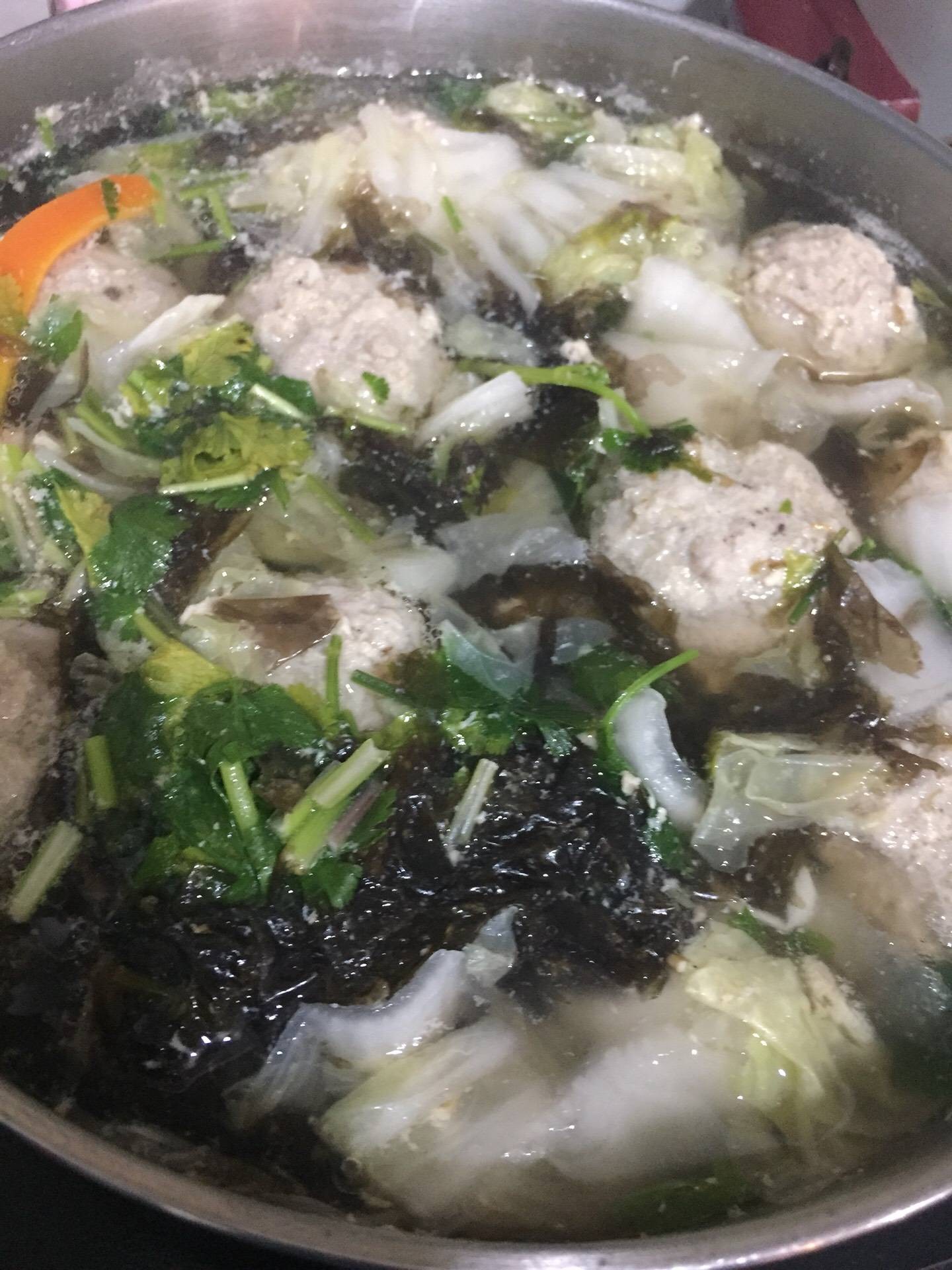 แกงจืดหมูสับสาหร่าย
