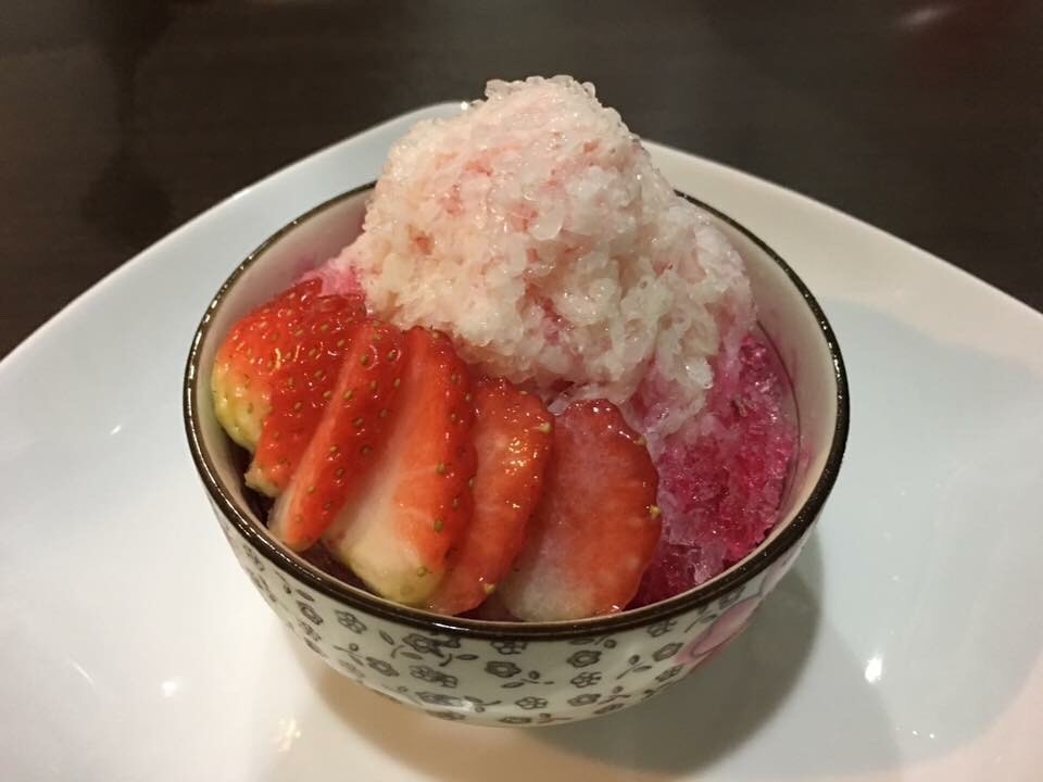 น้ำแข็งใสสตรอเบอร์รี่ 🍧🍓
