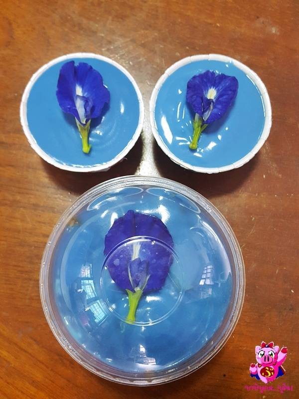 เค้กอัญชันหน้านิ่ม