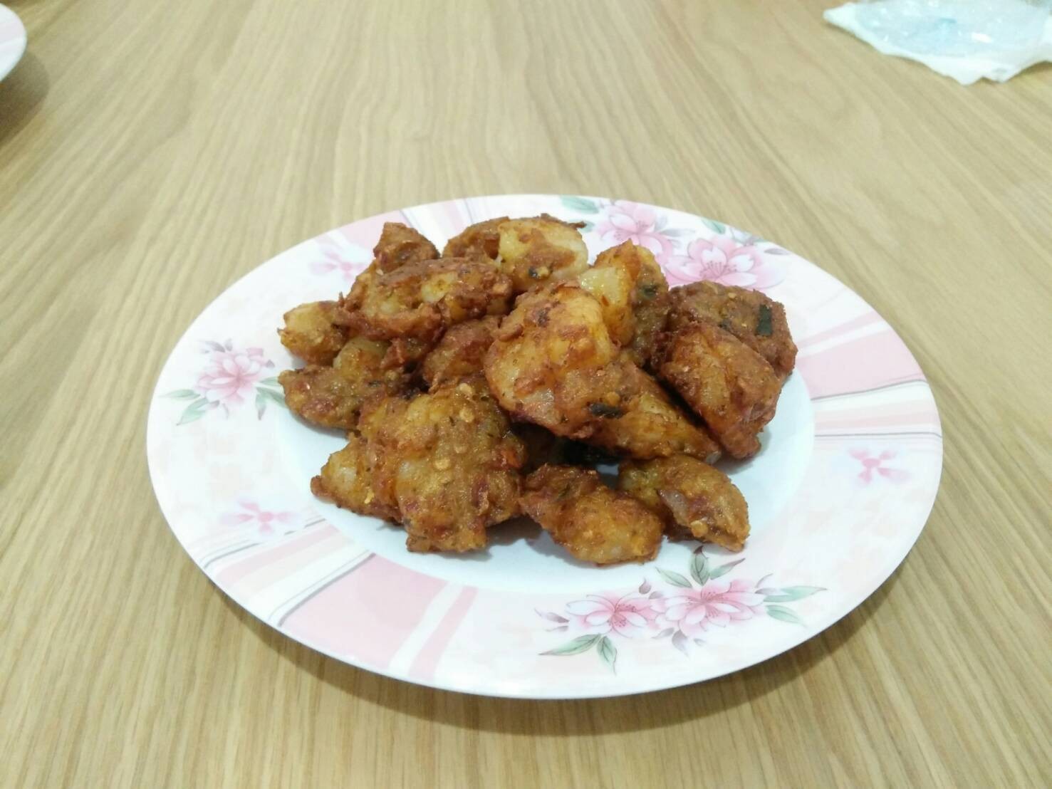 ทอดกุ้งพริกแกง