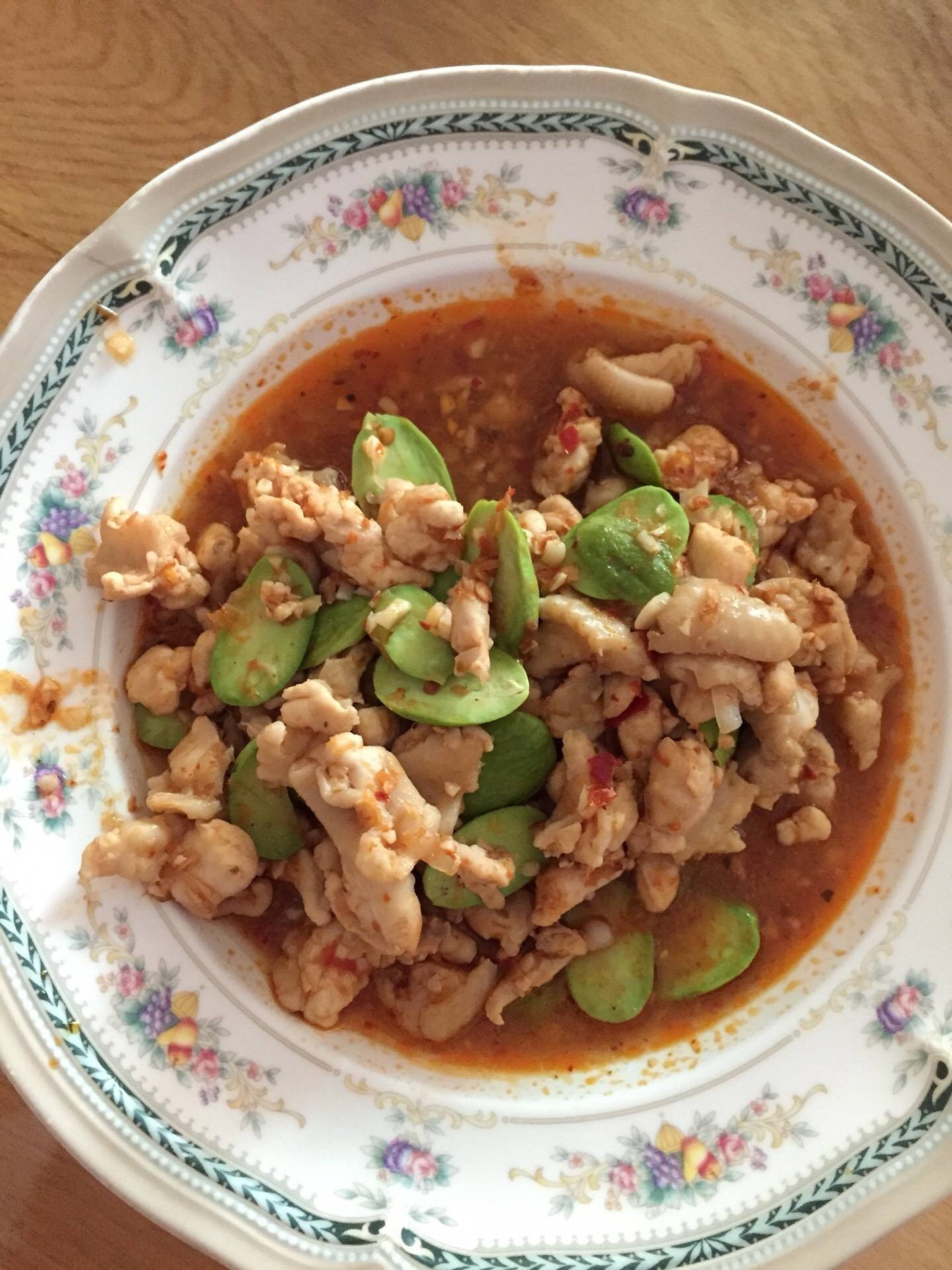 ผัดพริกแกงสะตอไก่