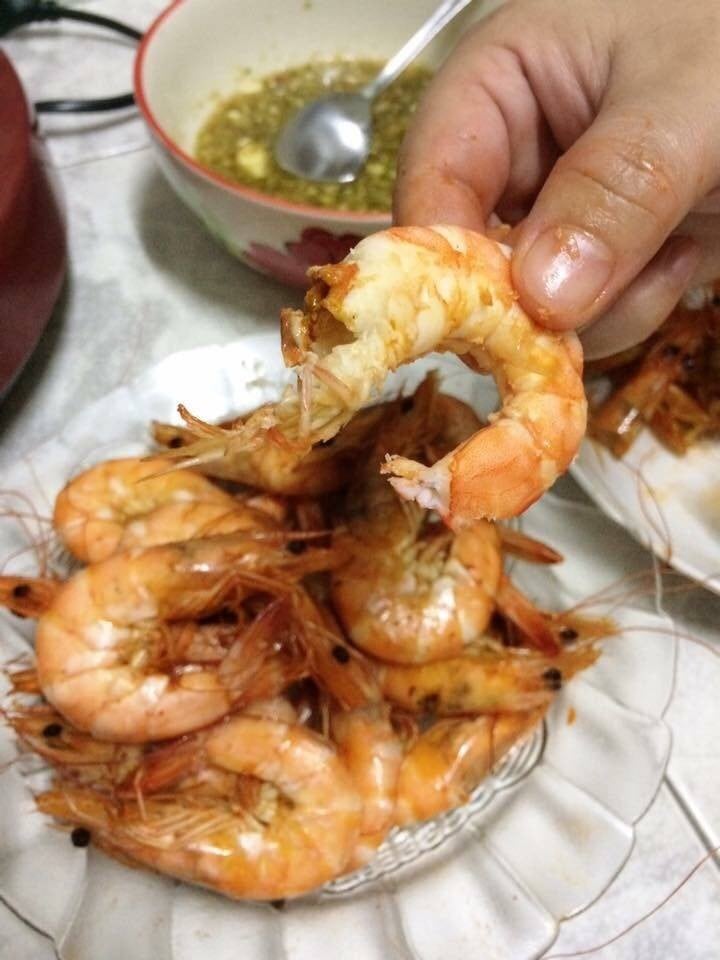 กุ้งแชบ๊วยอบเกลือ