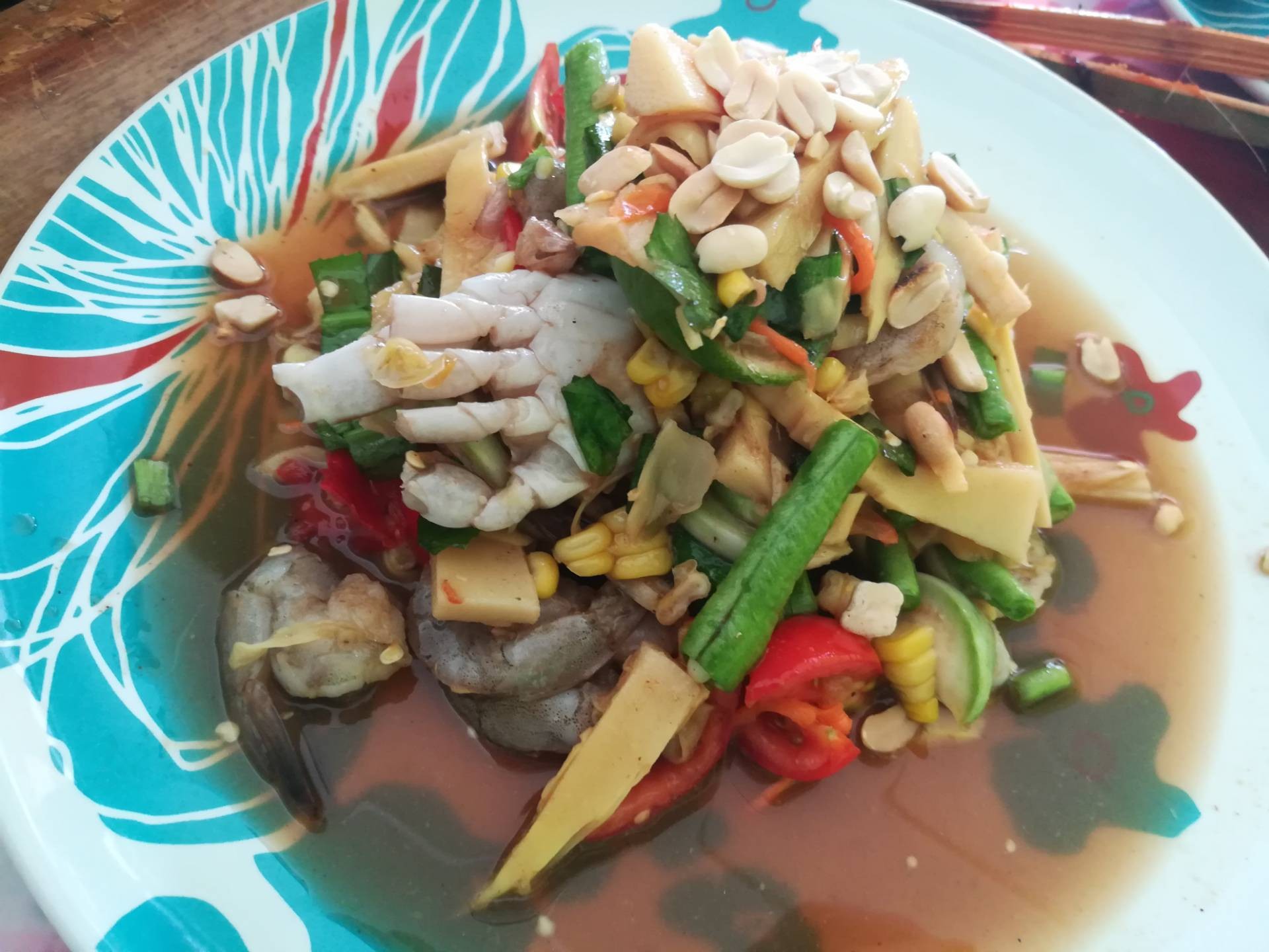 ตำปูม้าหน่อไม้สด