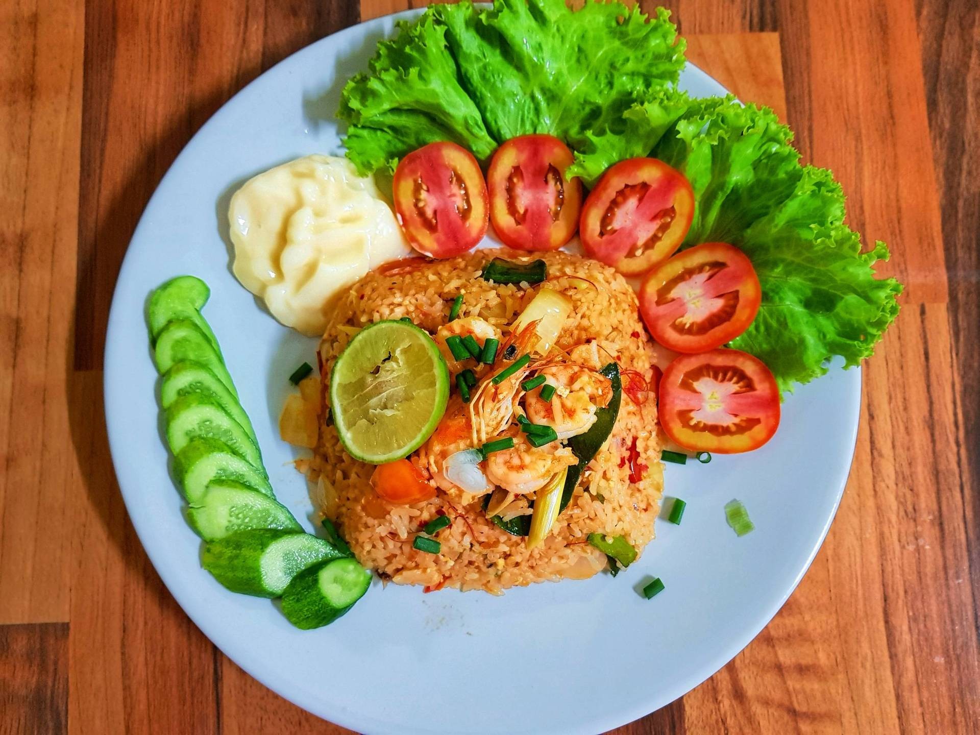 ข้าวผัดต้มยำกุ้ง