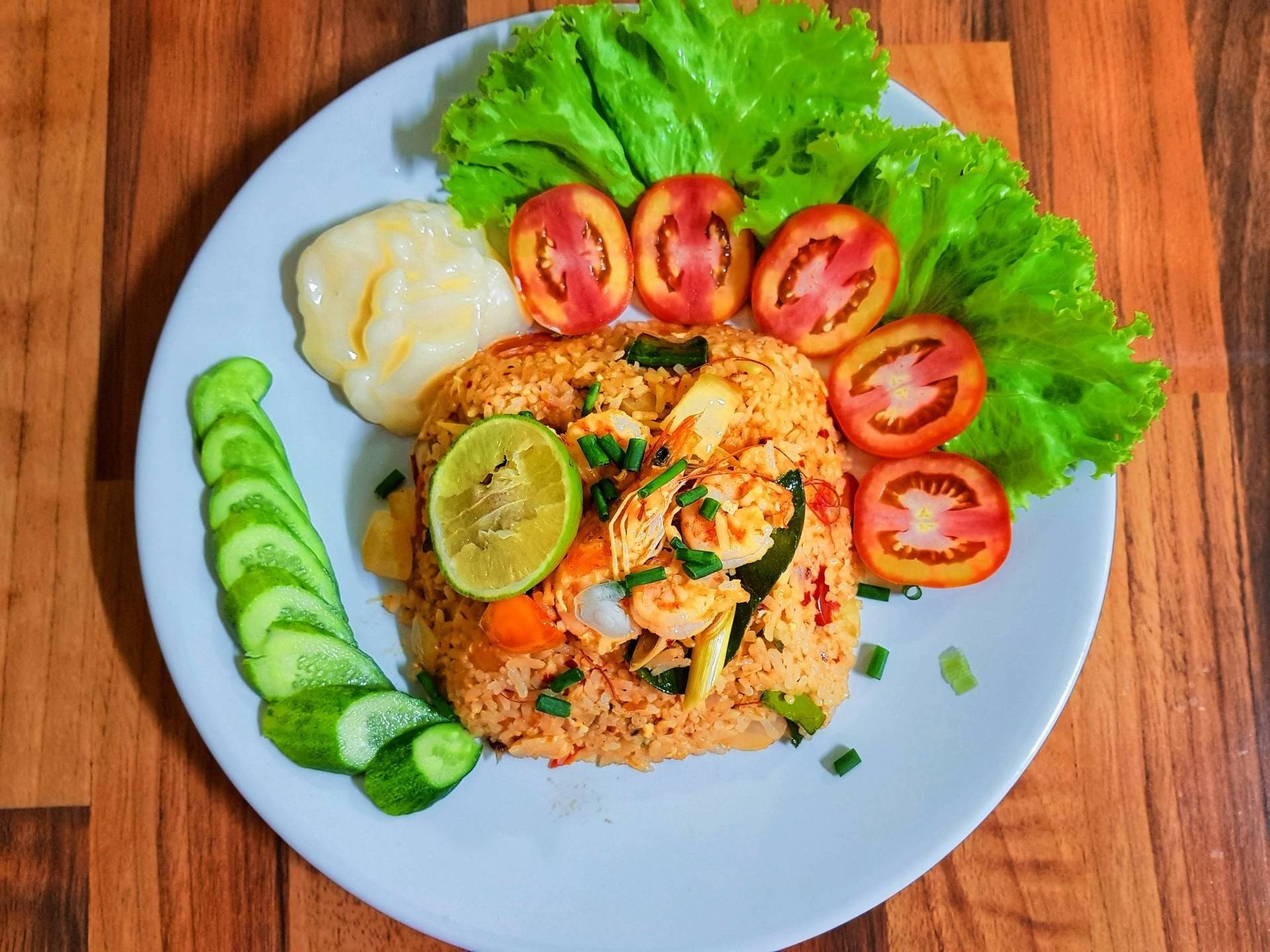 ข้าวผัดต้มยำกุ้ง