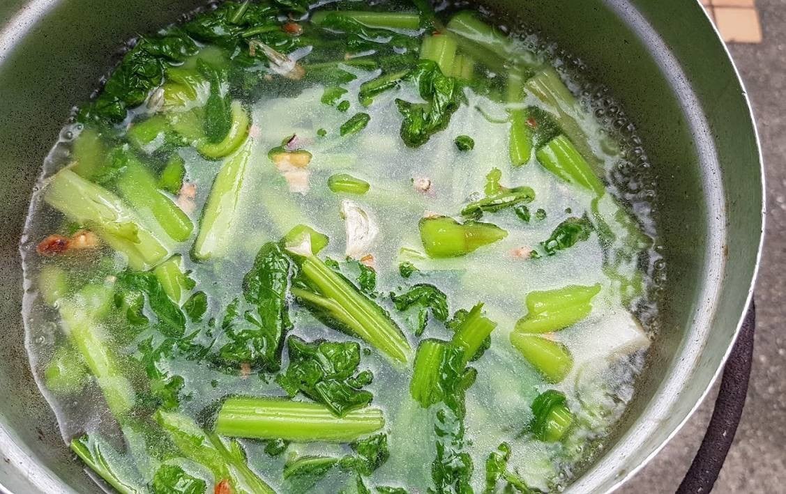 ต้มจืดผักกวางตุ้ง
