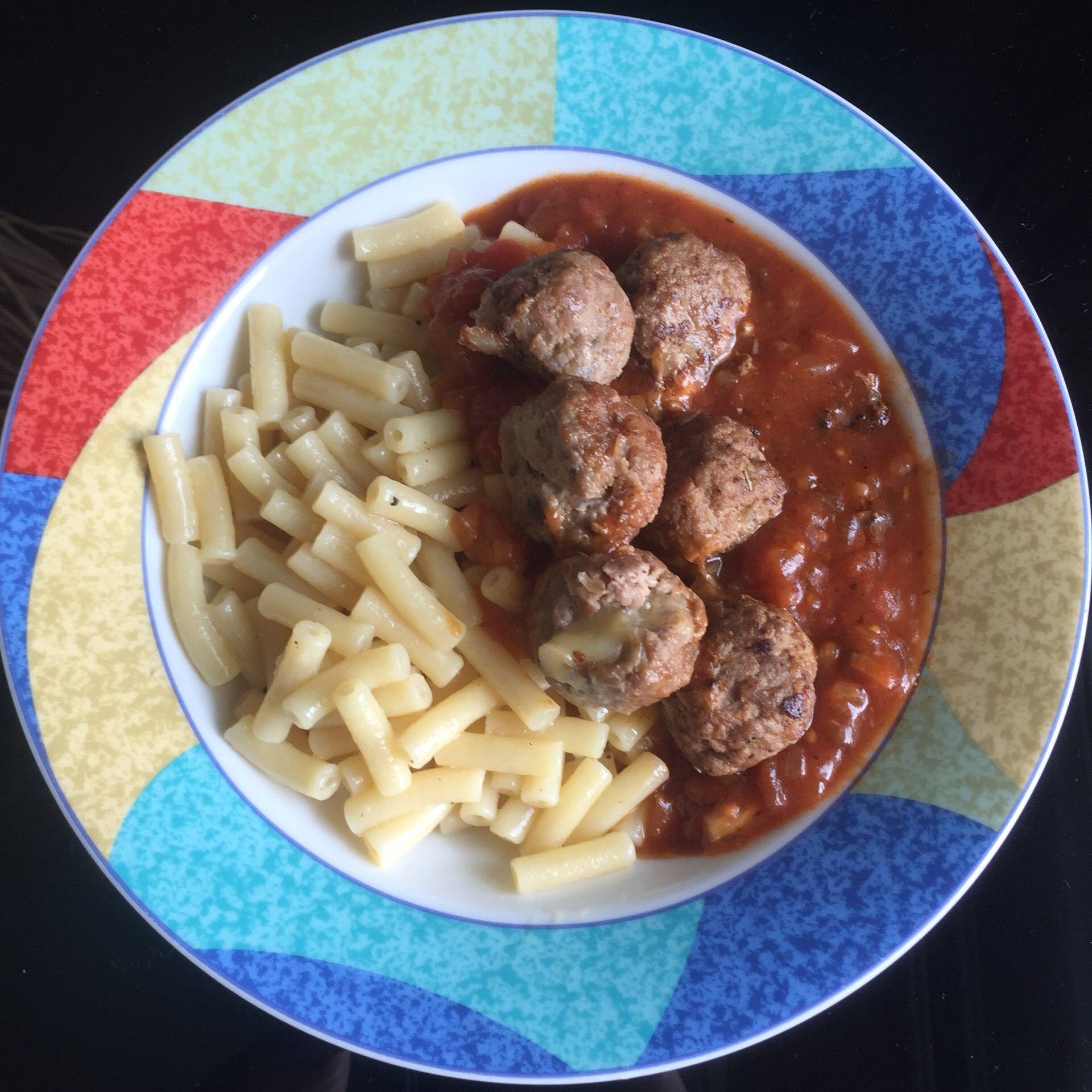Pasta with Meat&CHEESE balls 