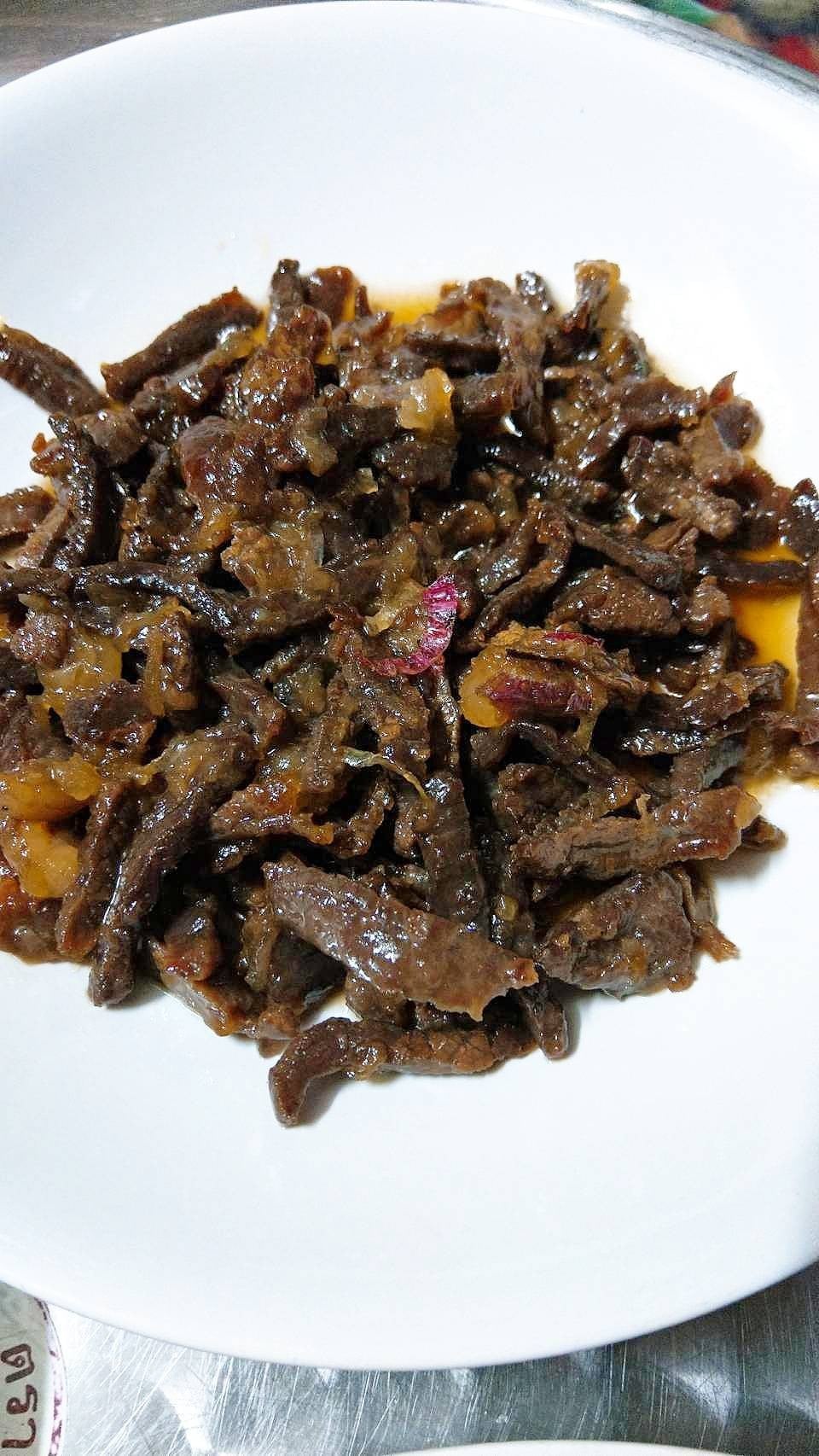 เนื้อเค็มผัดหวาน