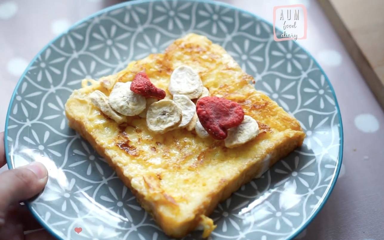 Mom-made French toast.