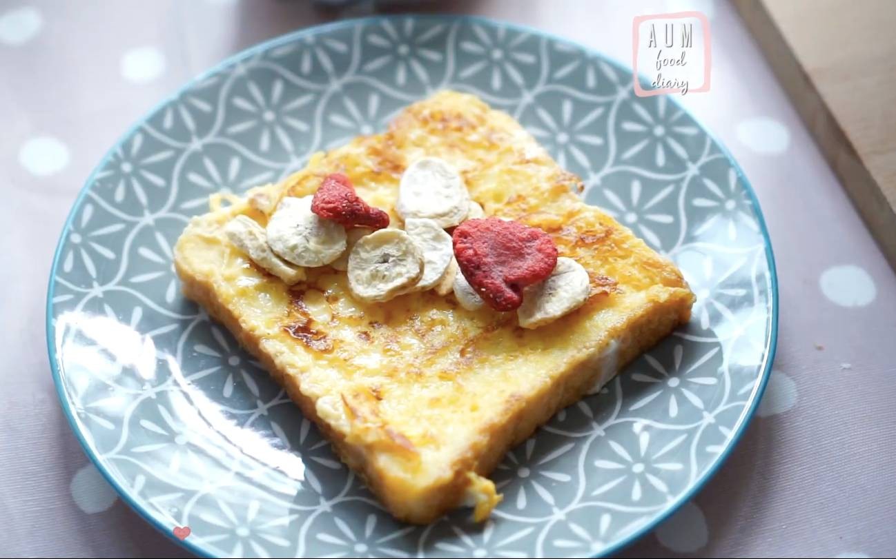 Mom-made French toast.