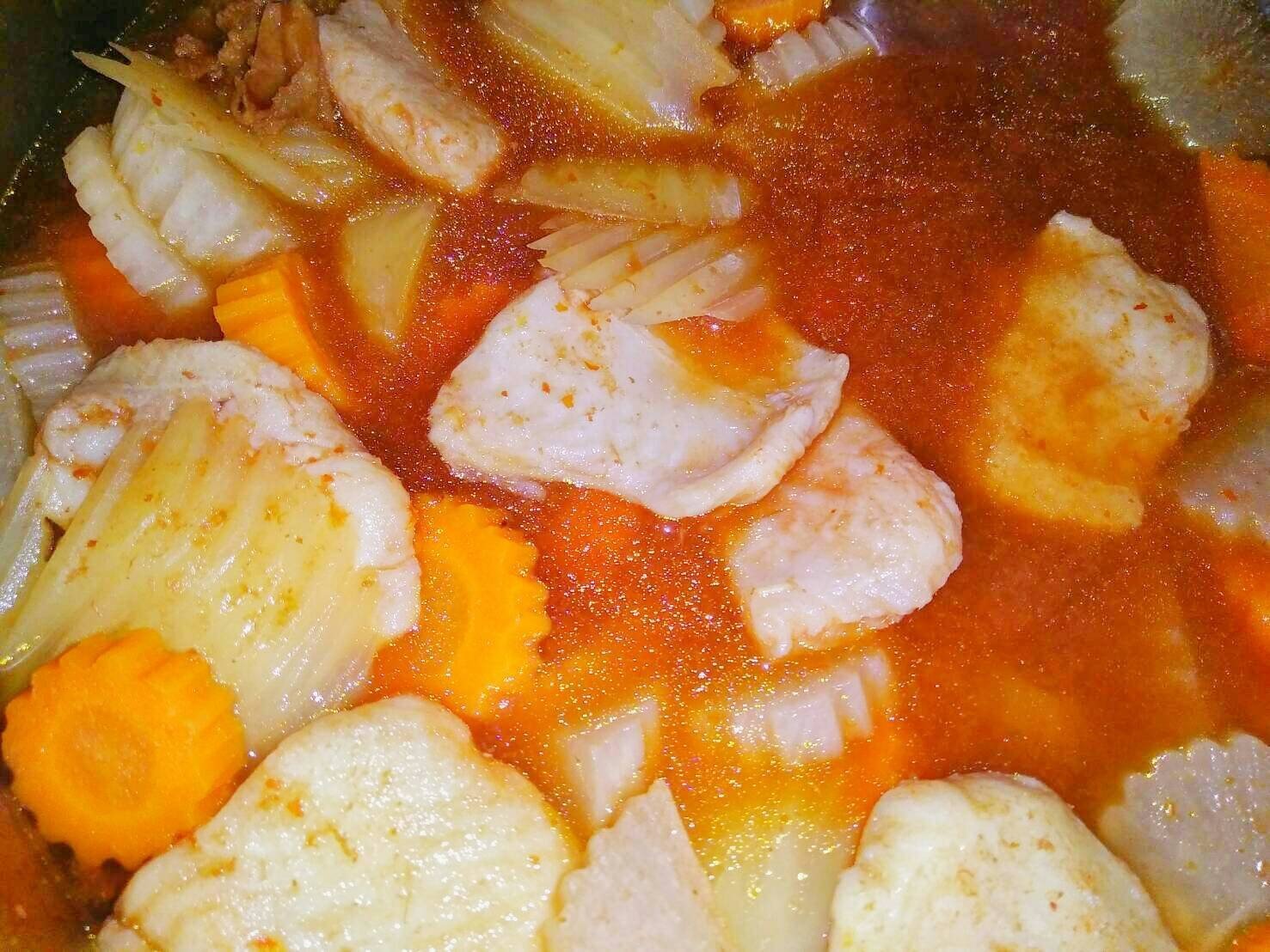 มื้อเย็นคลีนๆ (แกงส้มผักรวมปลาดอลลี่)