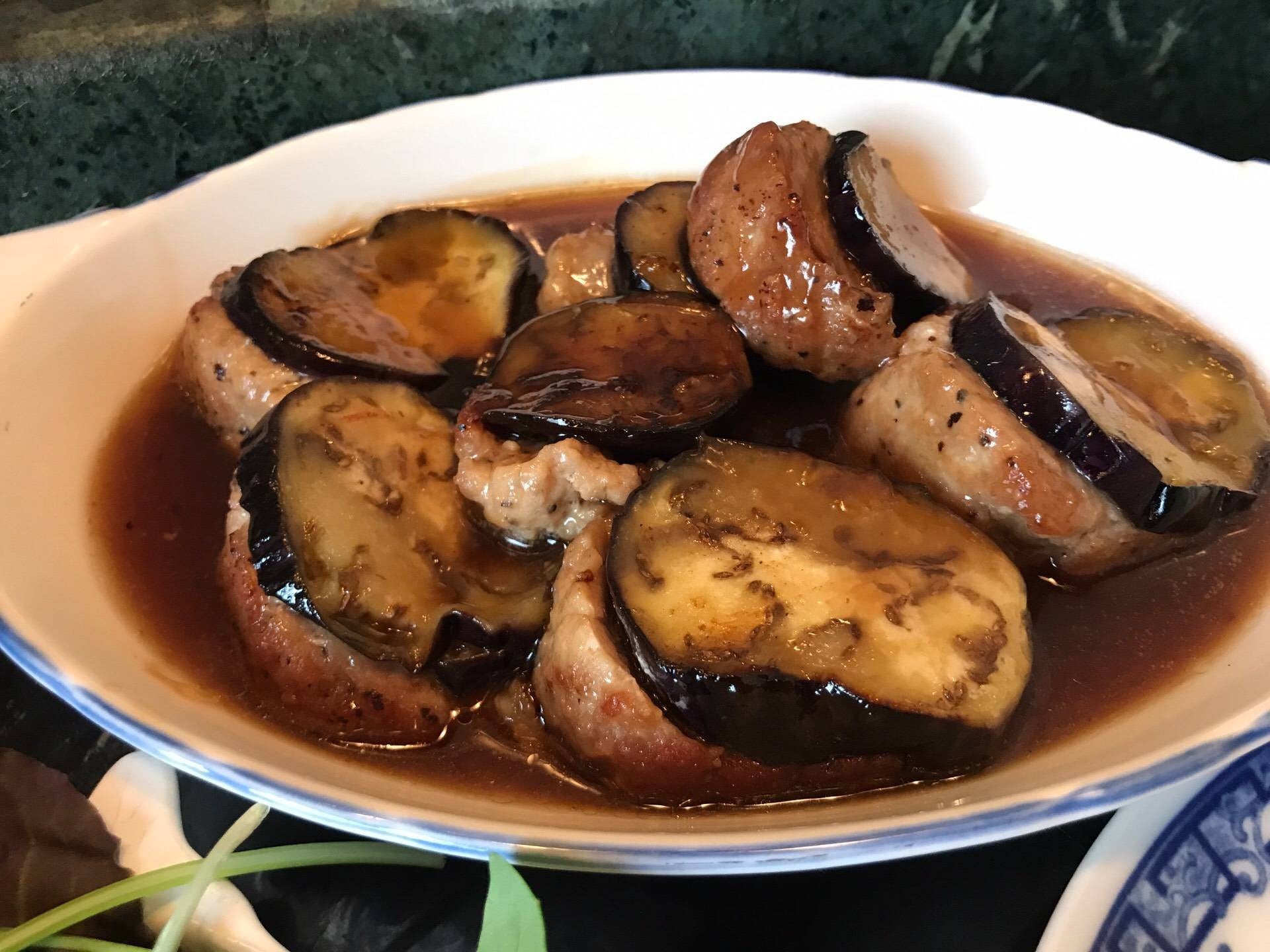 มะเขือม่วงยัดไส้หมูสับแบบกวางตุ้ง 煎釀茄子 🇭🇰