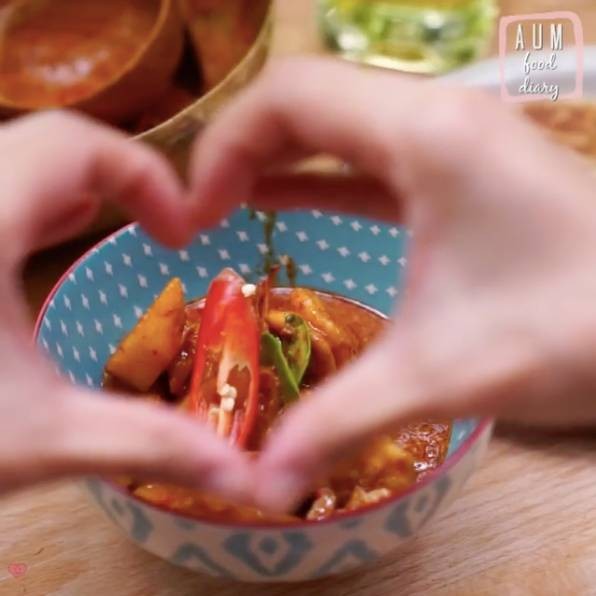 แกงคั่วสับปะรดกุ้ง 🦐🍍