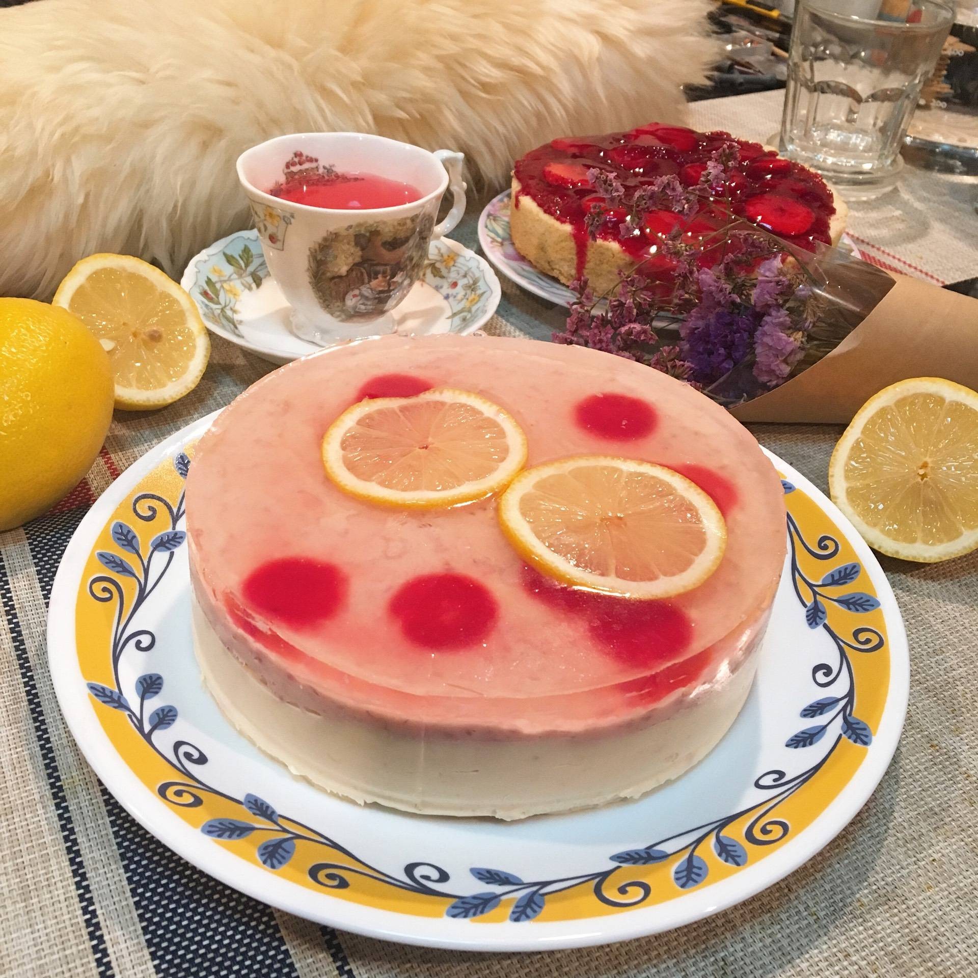 มูสพิ้งค์เลมอนเนดชีสเค้ก (Pink Lemonade Cheesecake Mousse)