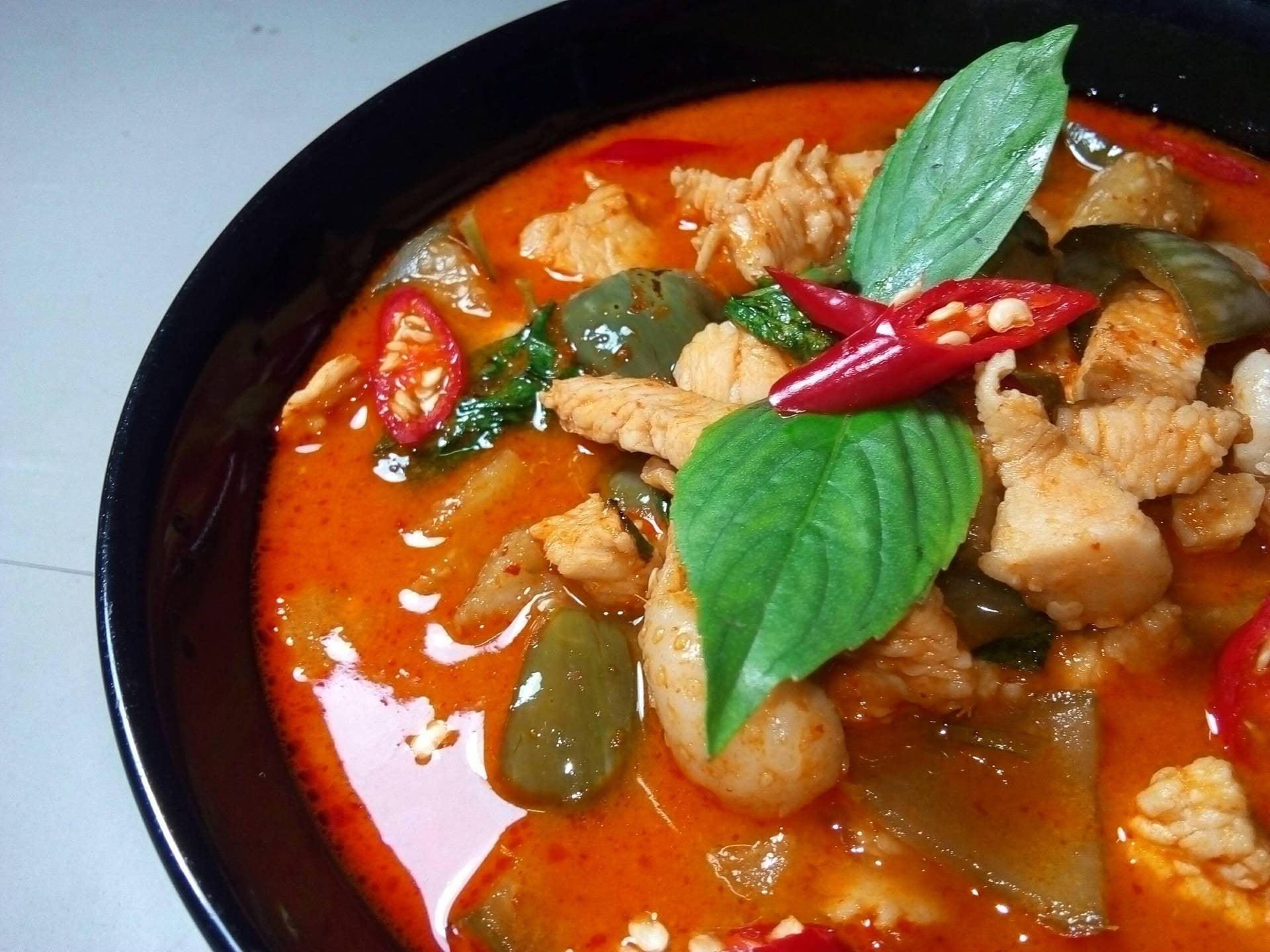 พะแนงไก่มะเขือเปาะ