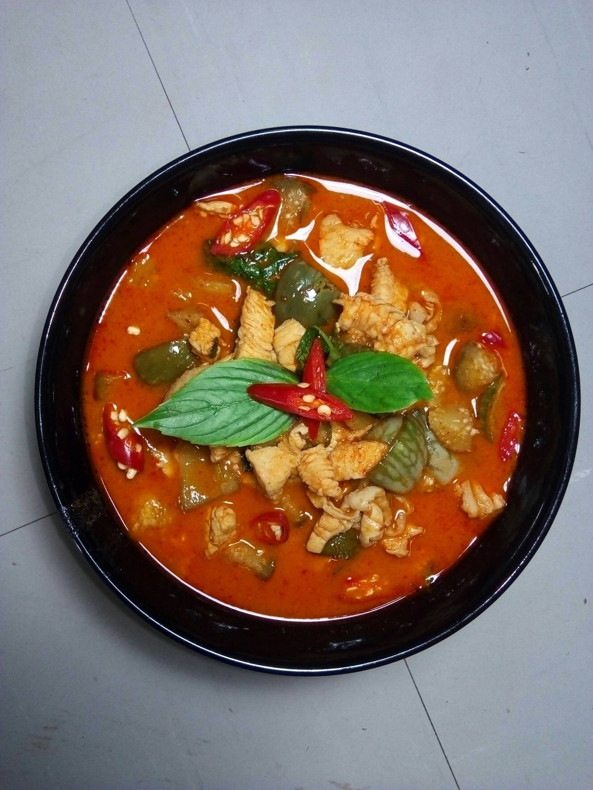 พะแนงไก่มะเขือเปาะ