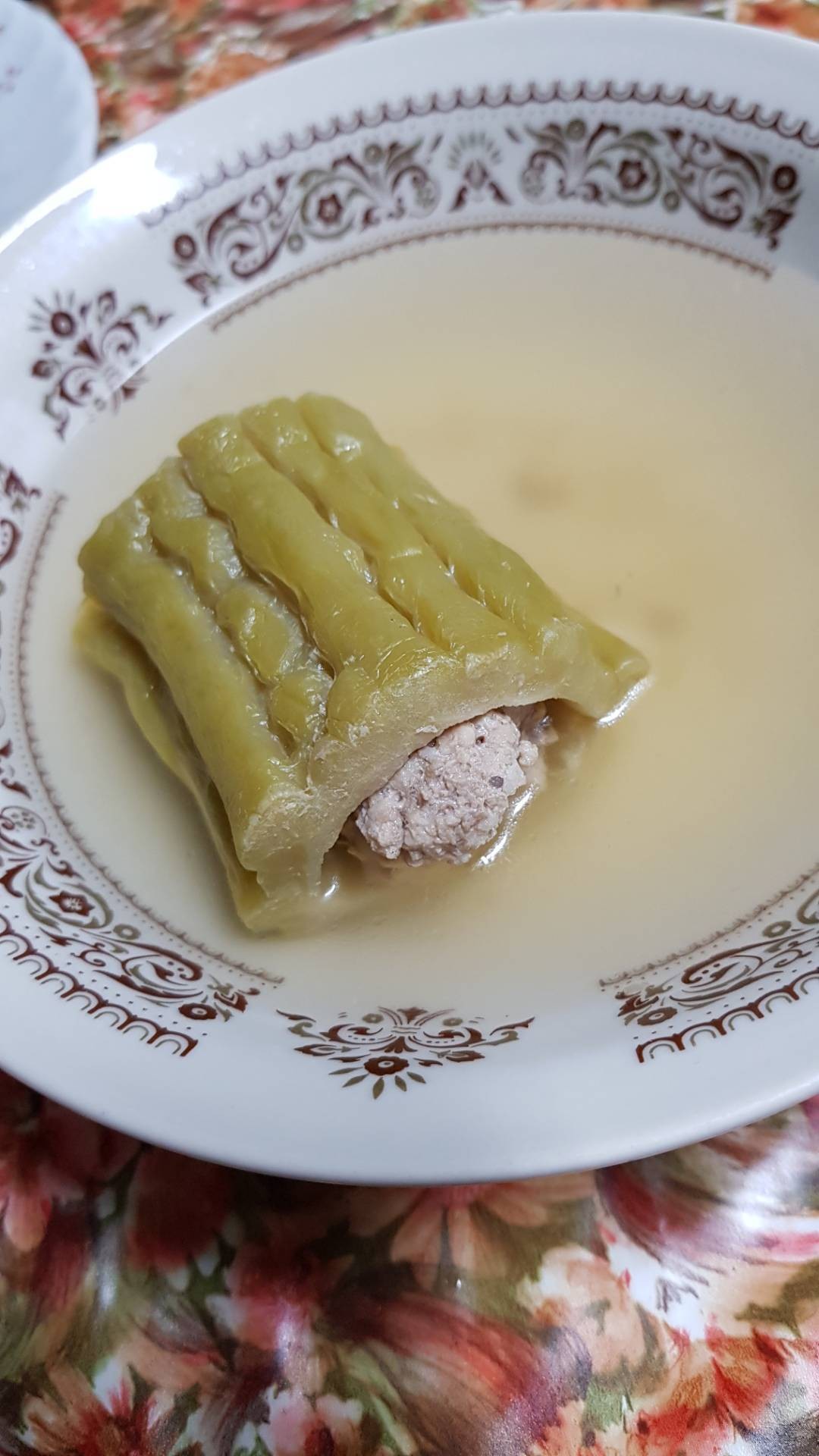 ต้มจืดมะระยัดไส้