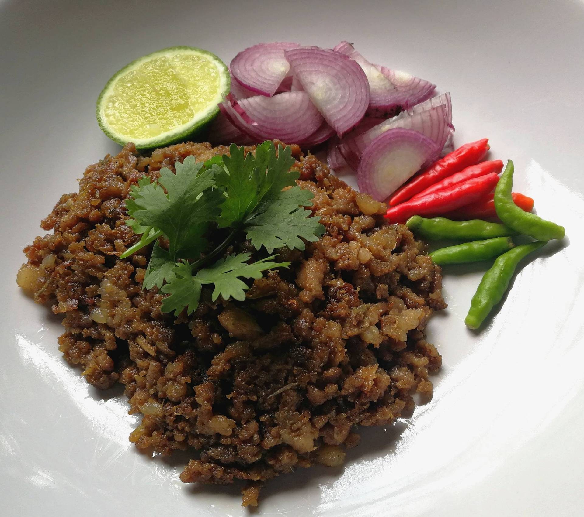 หมูสับปลาเค็ม stir fried mince pork with salted fish