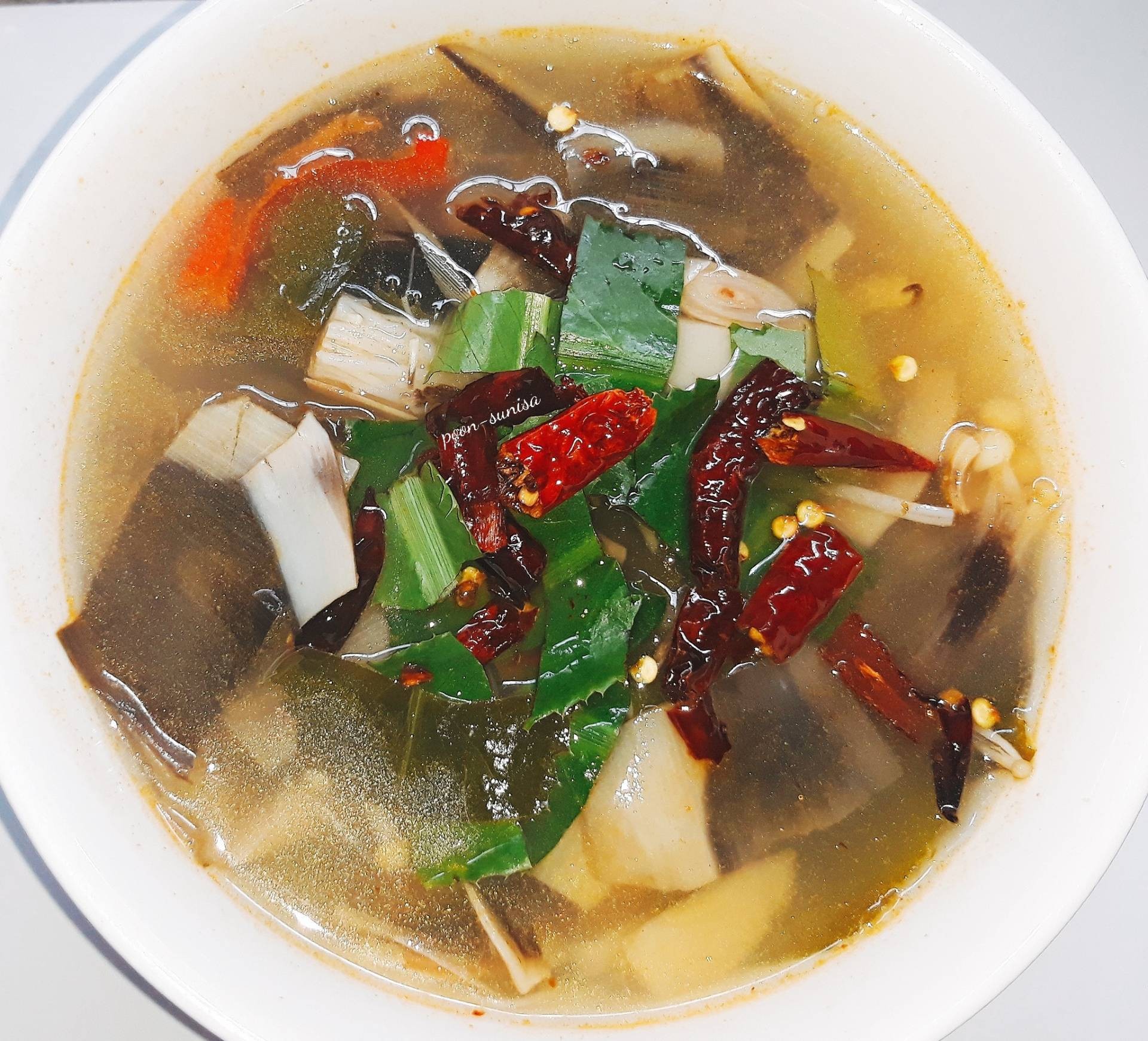 ต้มยำหัวปลีเจ