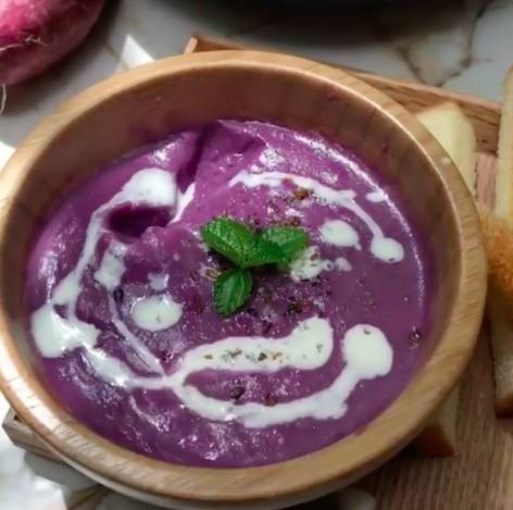 ซุปมันม่วงเข้มข้น