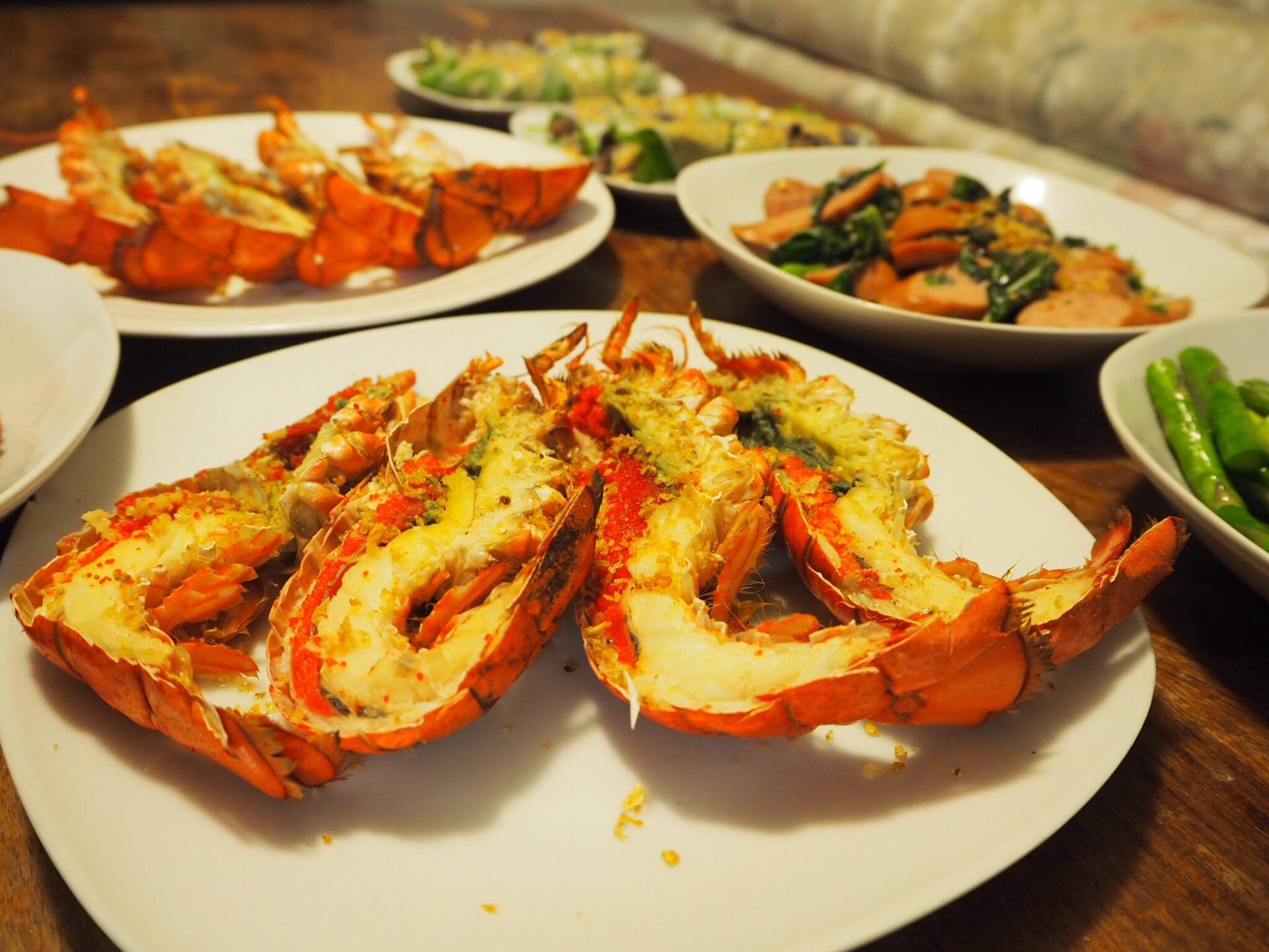 สูตร Oven Baked Lobsters พร้อมวิธีทำโดย Nat