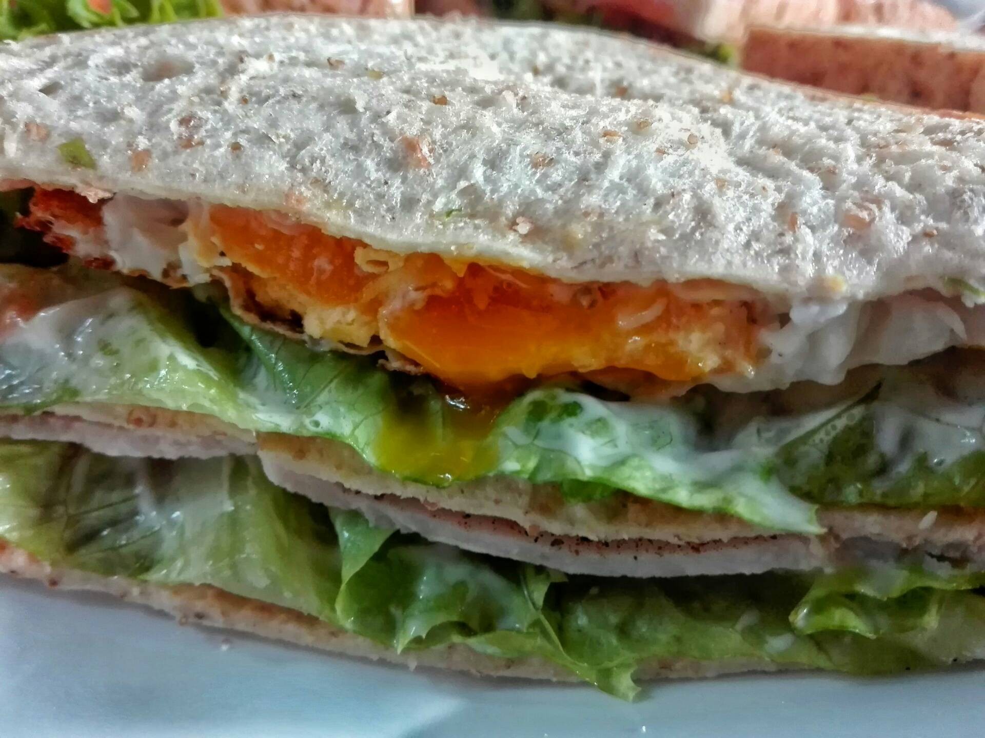 แซนวิชแฮมไข่🍳🍞