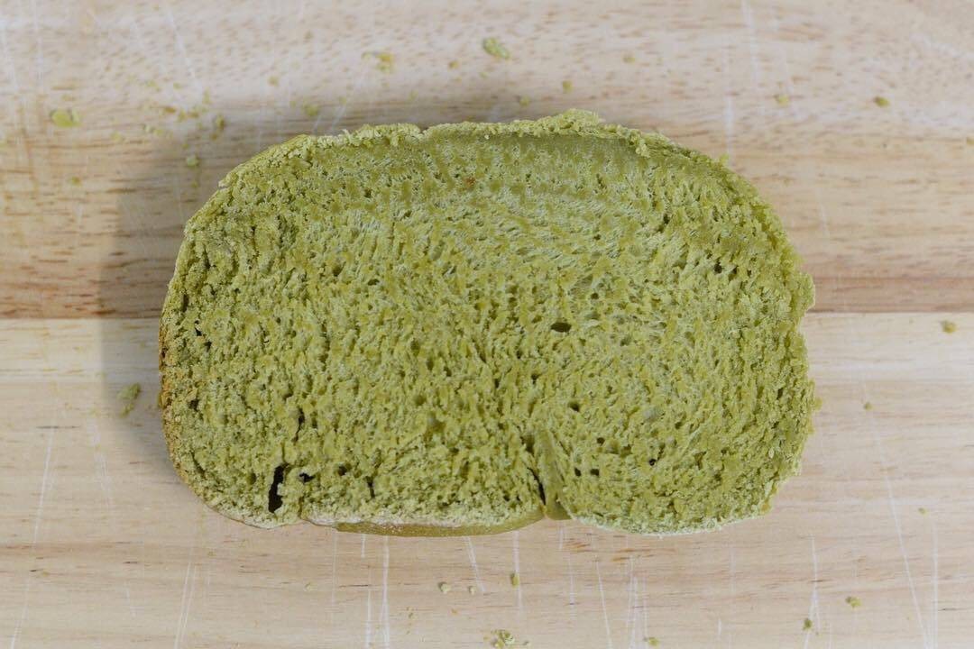ขนมปังชาเขียว Matcha Bread จาก Breadmachine