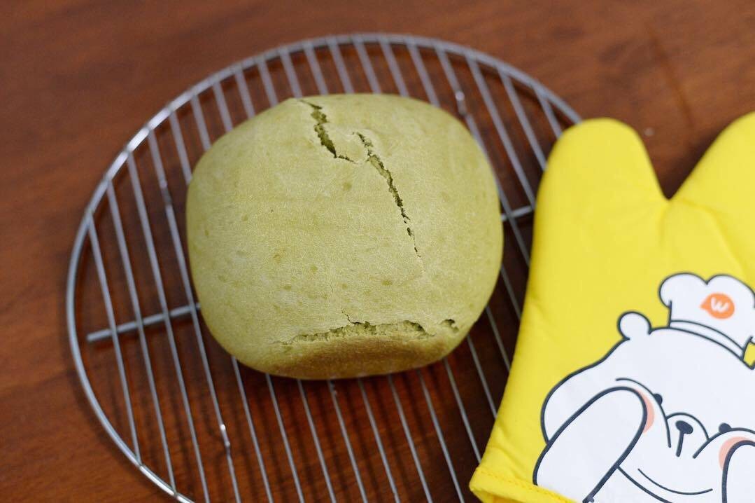 ขนมปังชาเขียว Matcha Bread จาก Breadmachine