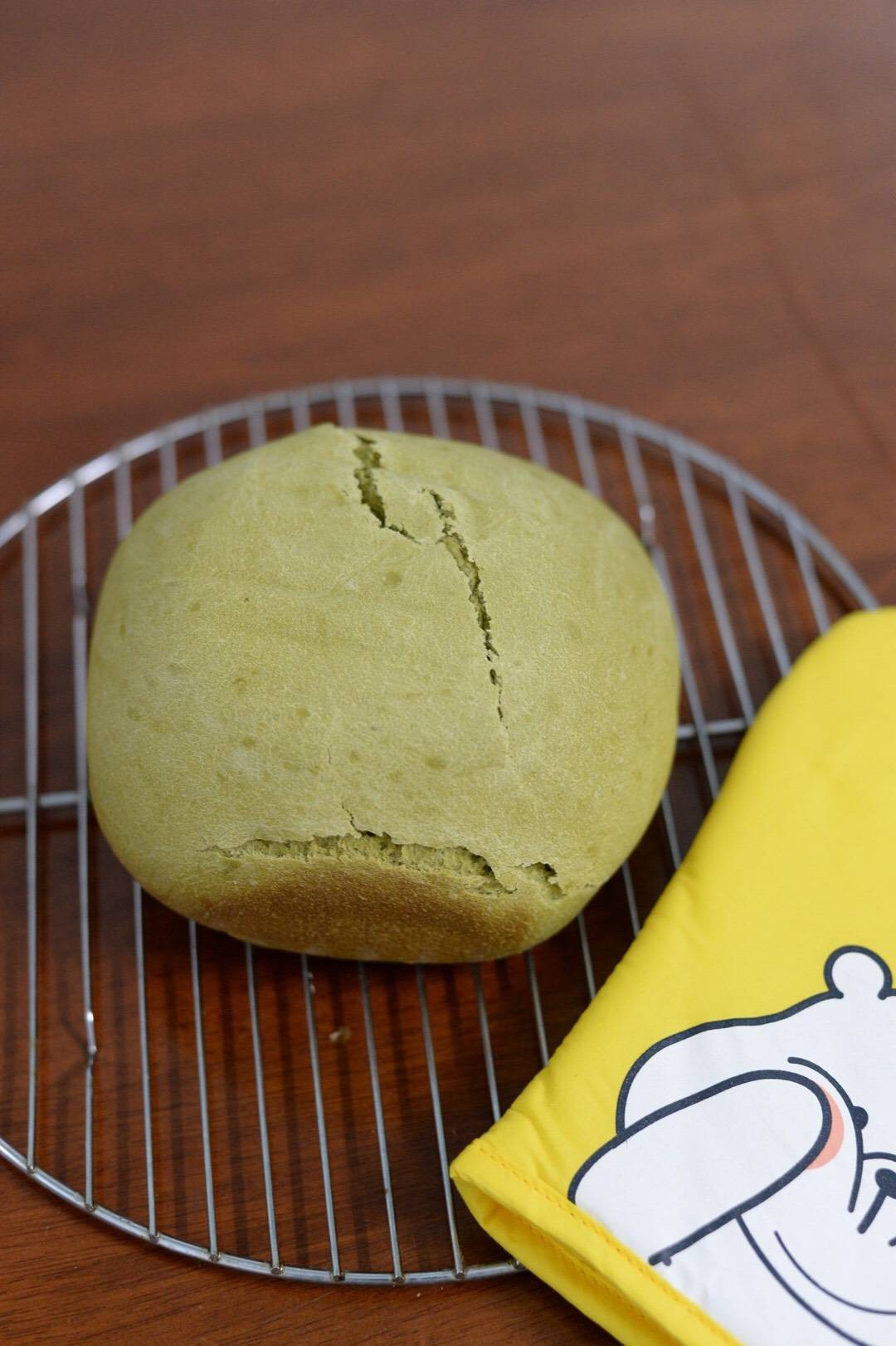 สูตร ขนมปังชาเขียว Matcha Bread จาก Breadmachine พร้อมวิธีทำโดย Pingping