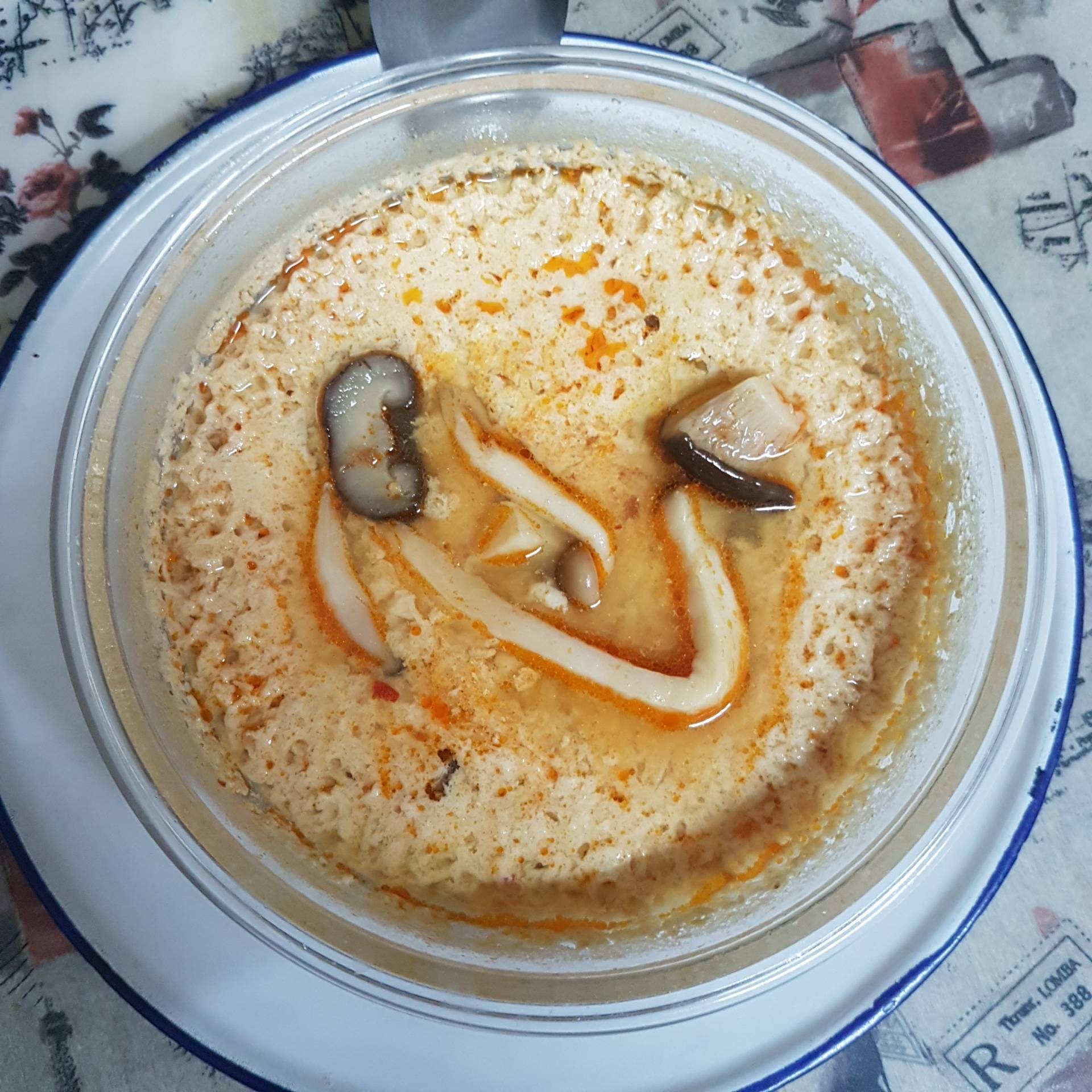 ไข่ตุ๋น(ไมโครเวฟ)ต้มยำ