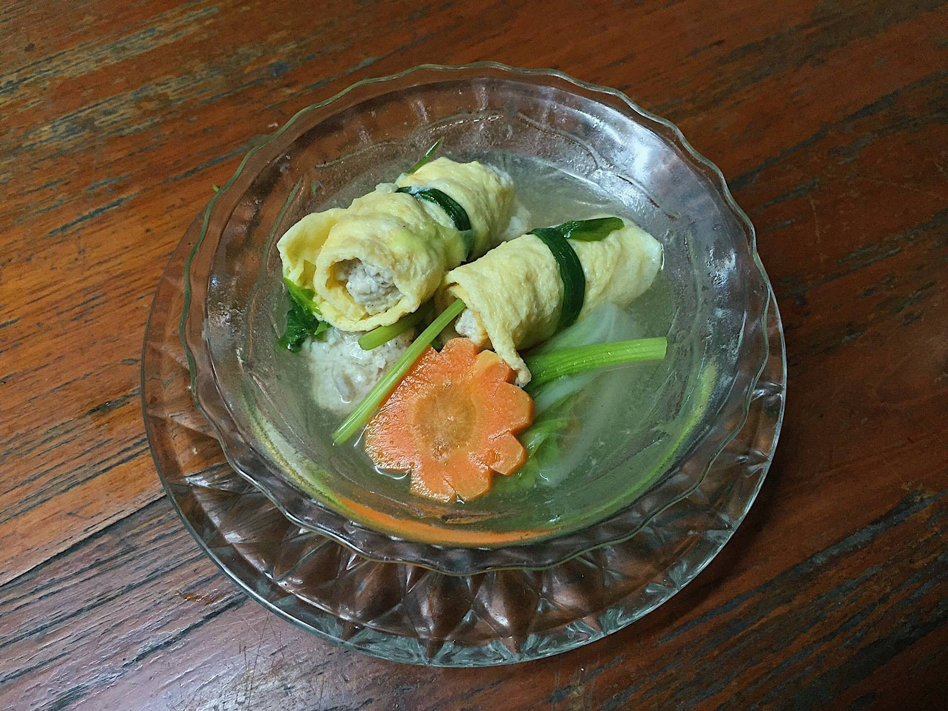 ต้มจืดไข่ม้วน