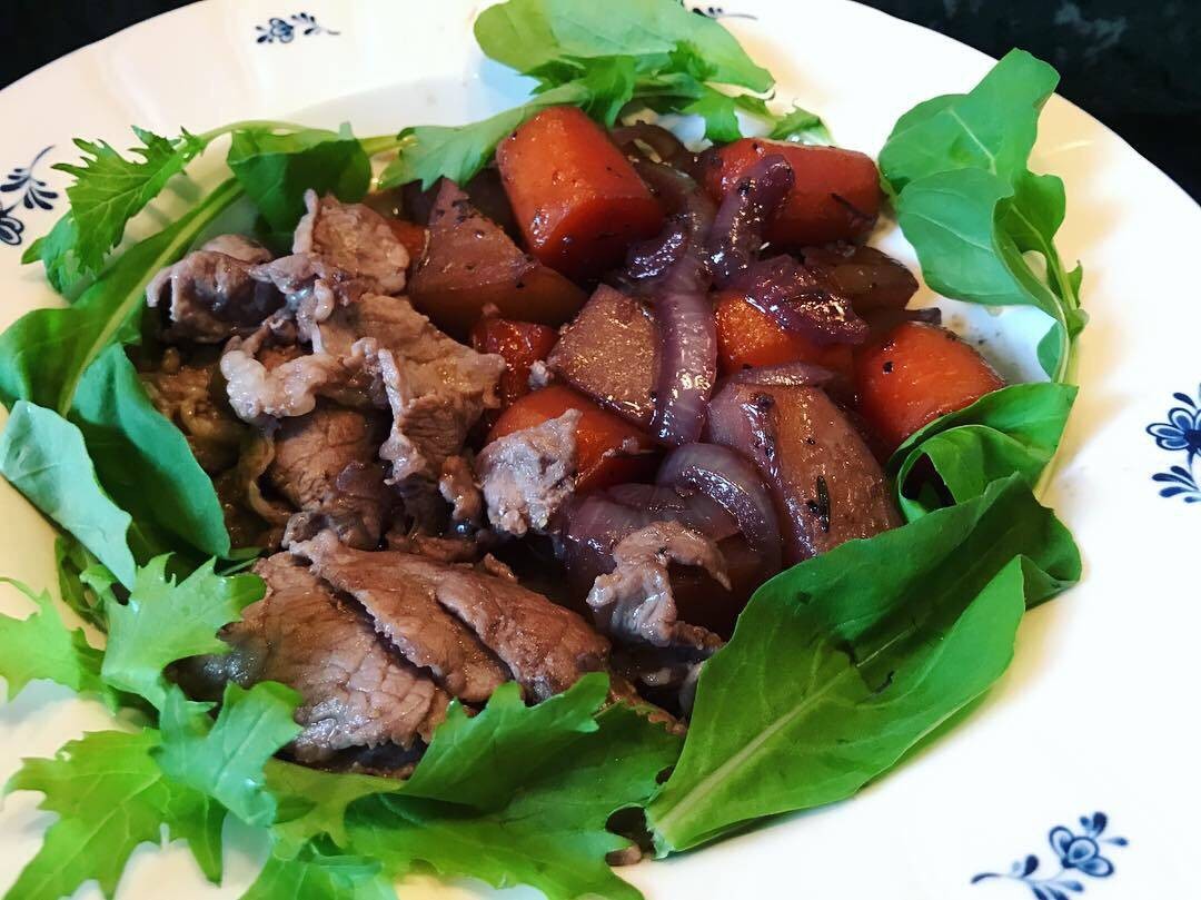 Sliced Beef in Red Wine Stew France 🇫🇷 