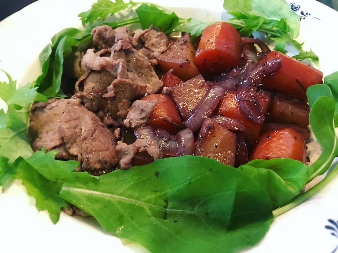 Sliced Beef in Red Wine Stew France 🇫🇷 